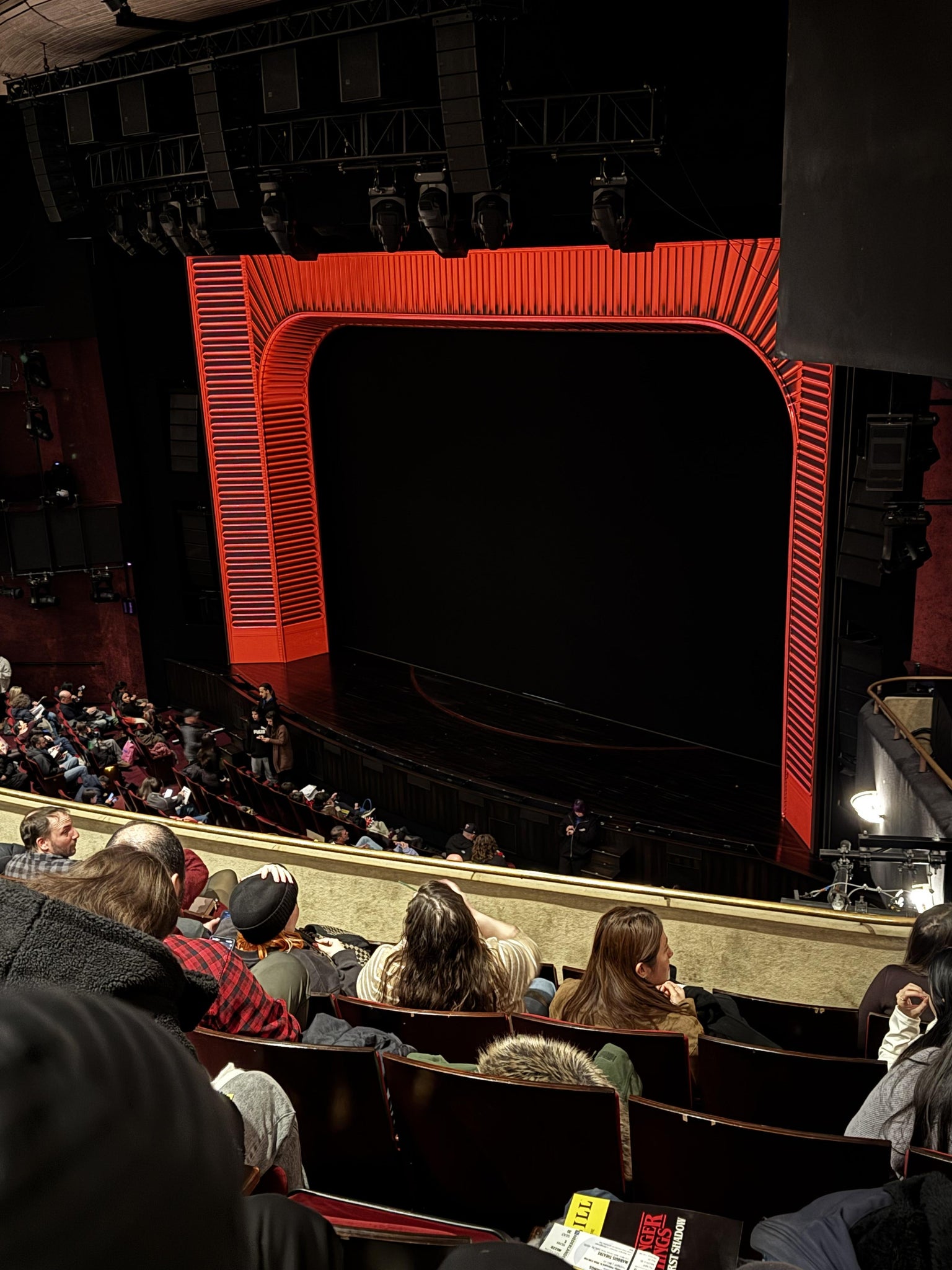 Real Fan View taken from Mezzanine at Marquis Theatre - New York by Lois P