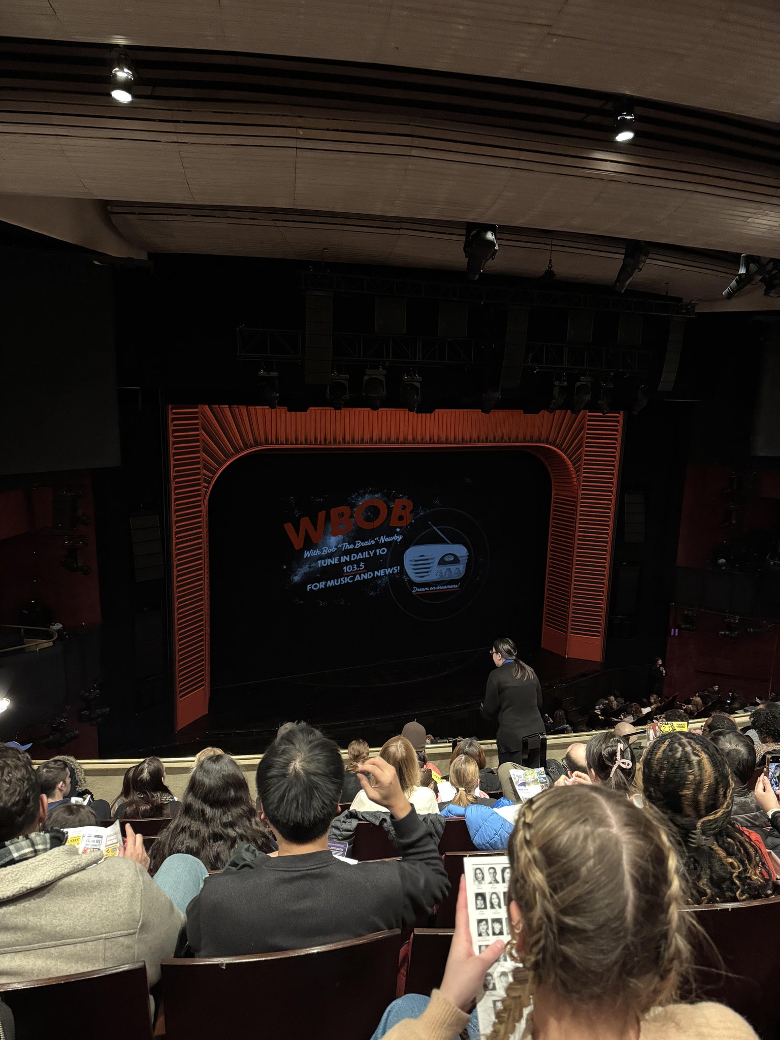 Real Fan View taken from Mezzanine at Marquis Theatre - New York by Cosmin C