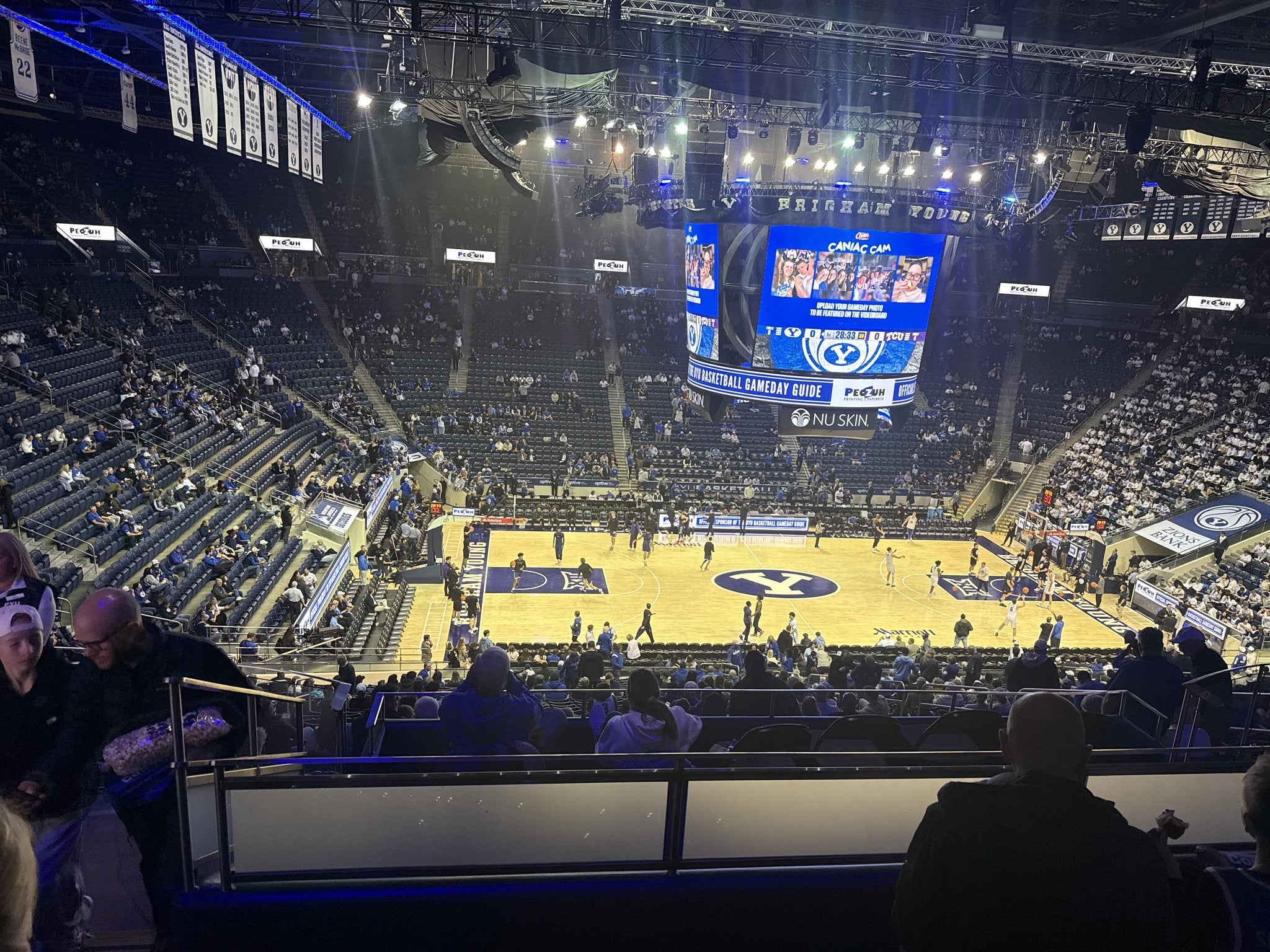 Real Fan View taken from Section 136 at Marriott Center by Richard D