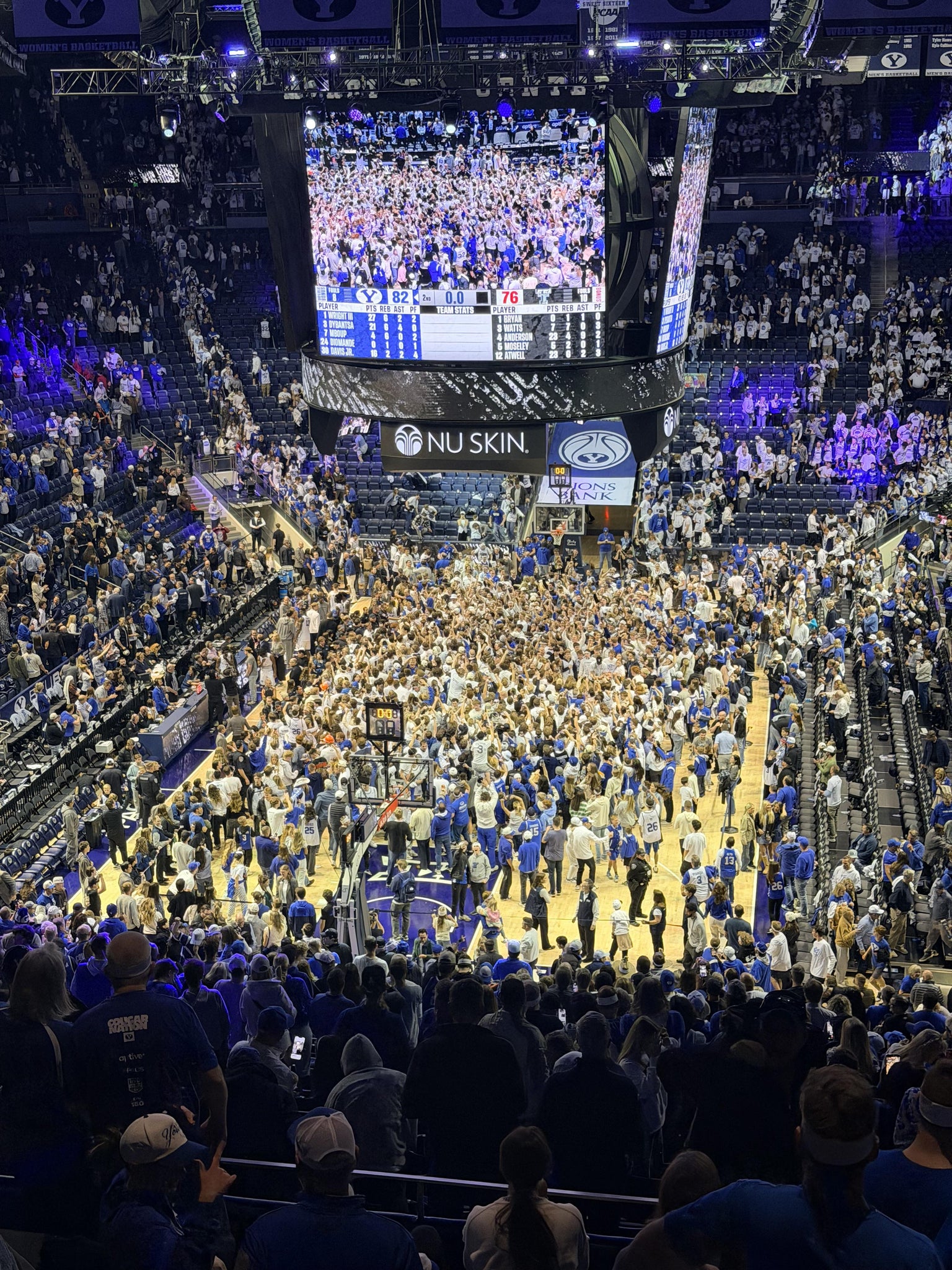 Real Fan View taken from Section 144 at Marriott Center by Glenn M