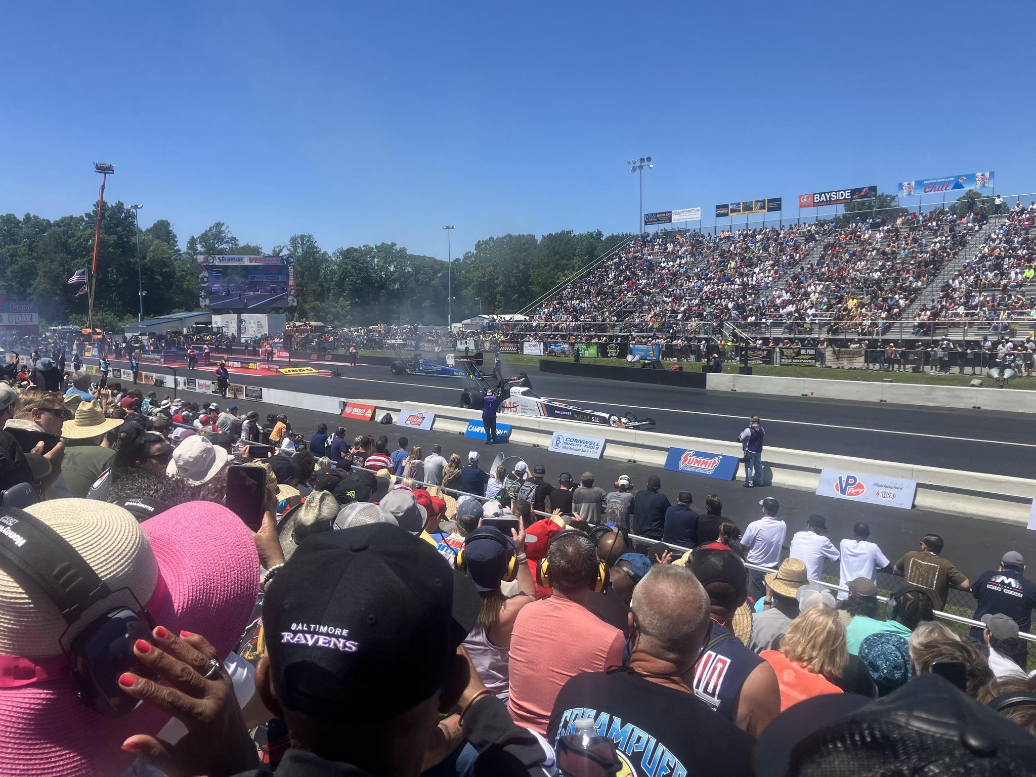 Real Fan View taken from Section C 2 at Maryland International Raceway by James S