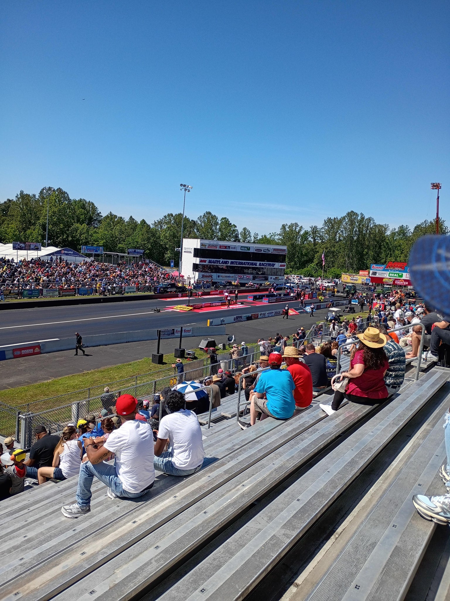 Real Fan View taken from Section EE at Maryland International Raceway by Susan G