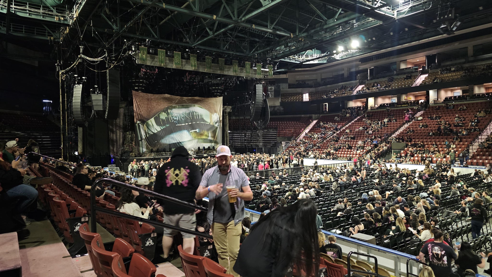 Real Fan View taken from Section 115 at Maverik Center by Edgar R