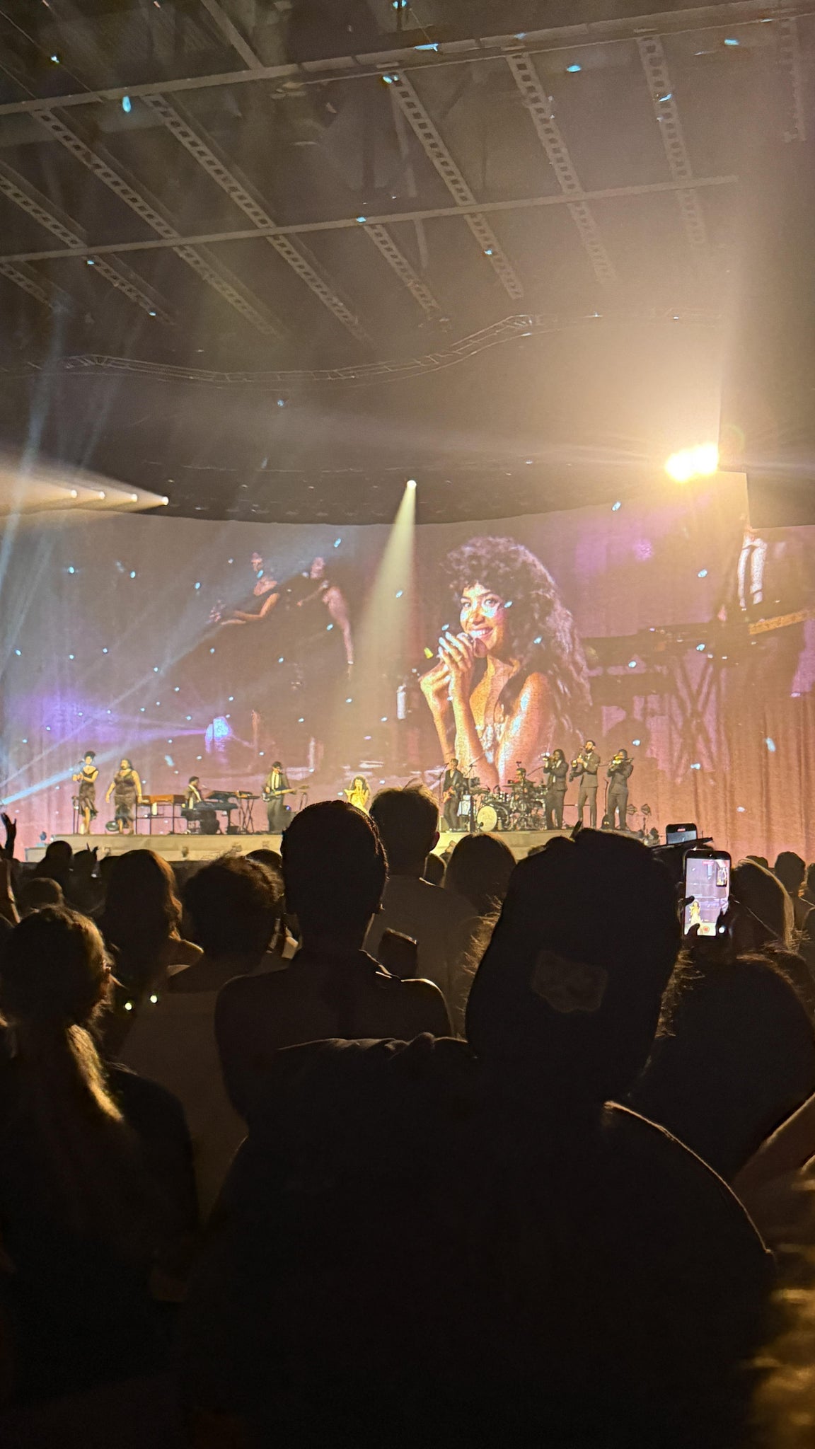 Real Fan View taken from Floor AA at Maverik Center by Gyana S