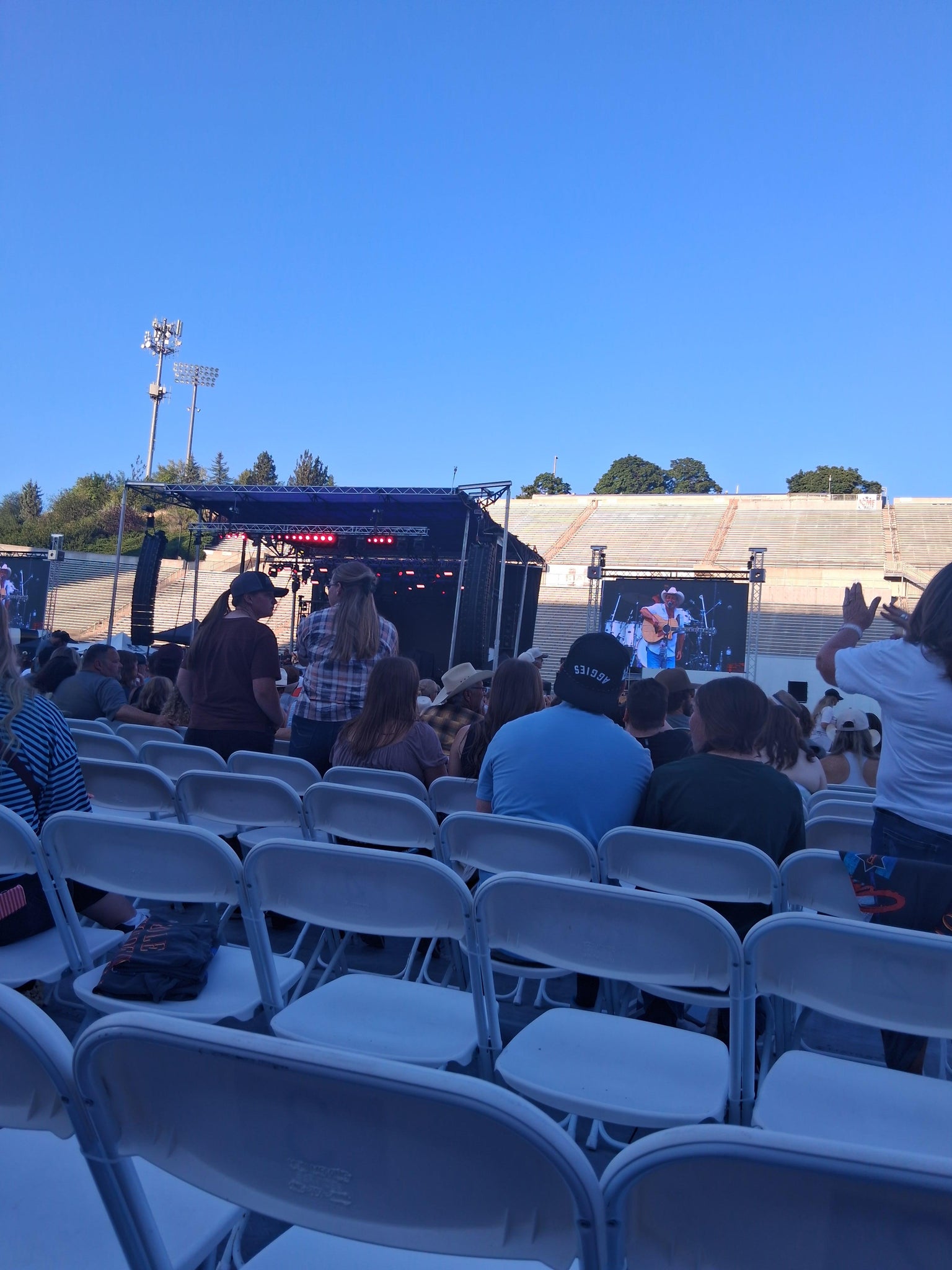 Real Fan View taken from Floor Center Right 1 at Maverik Stadium by Tamara C