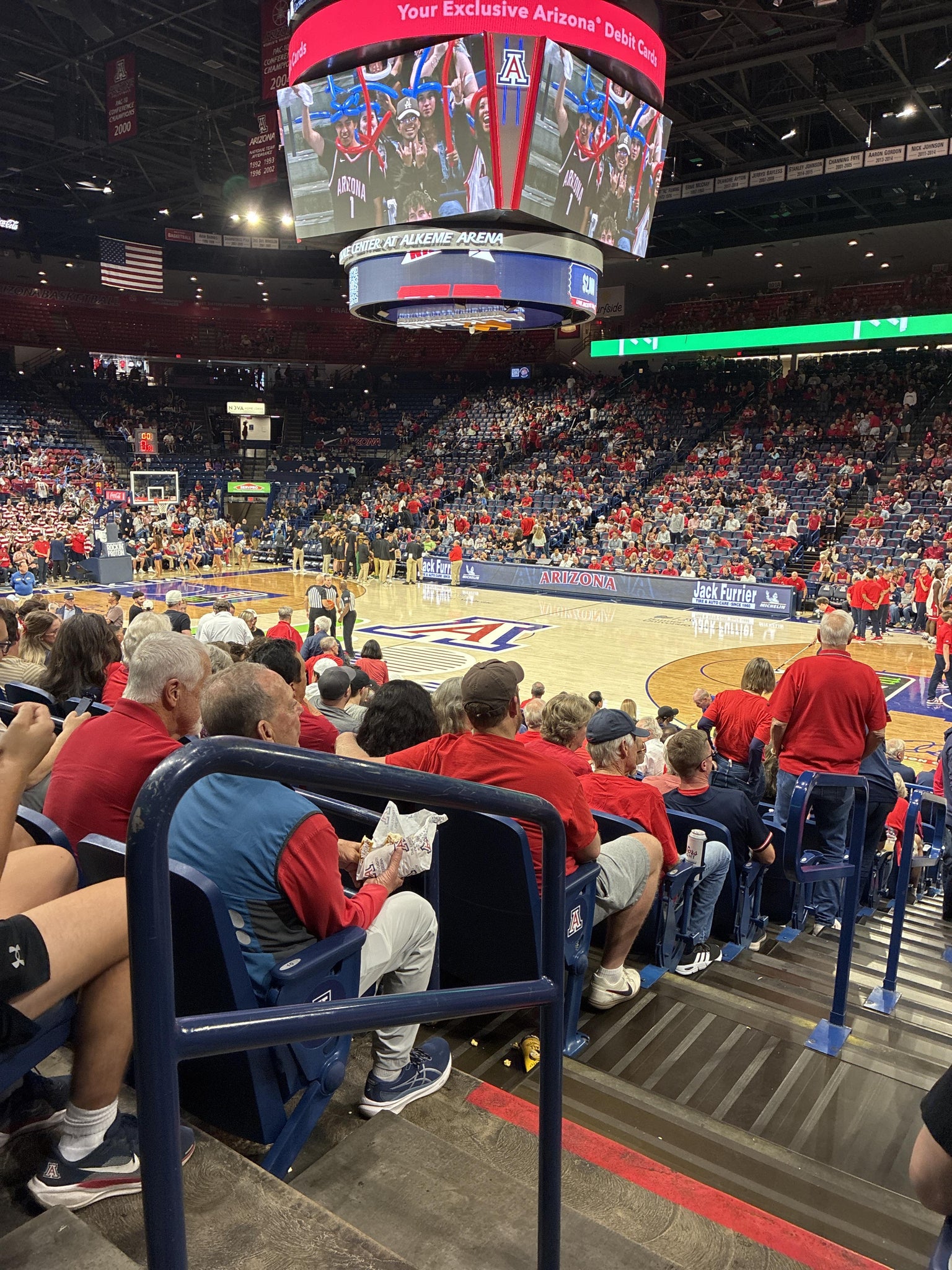 Real Fan View taken from Lower 13 at McKale Center by Nicholas E