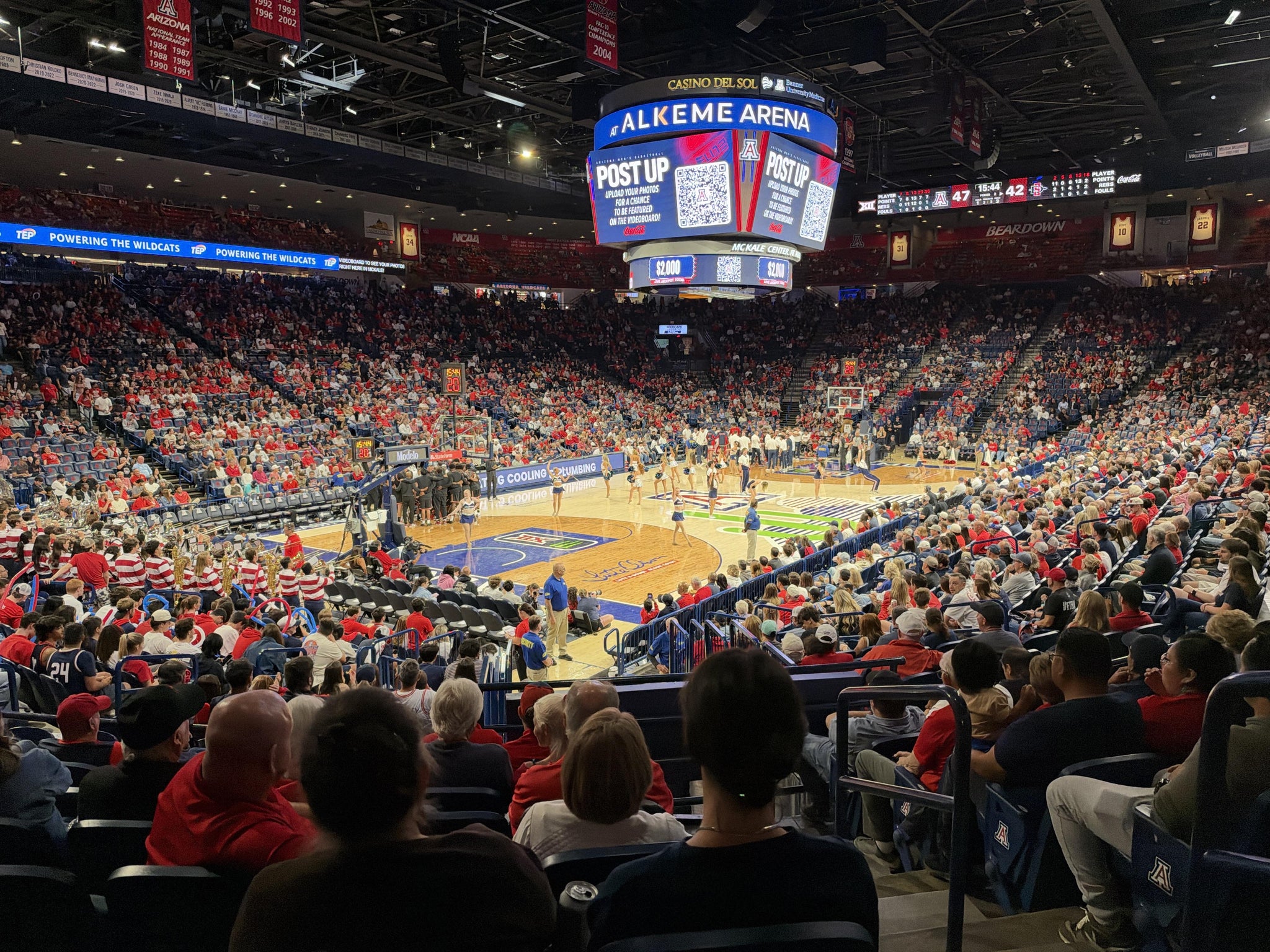 Real Fan View taken from Lower 19 at McKale Center by Ezra D