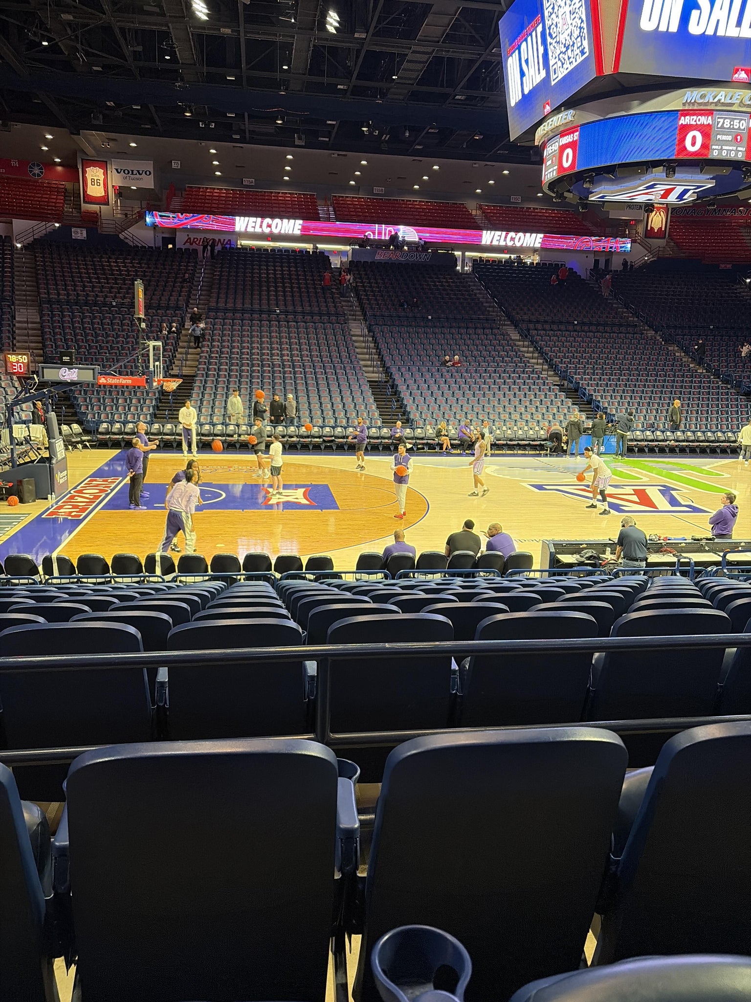 Real Fan View taken from Lower 4 at McKale Center by Katherine M
