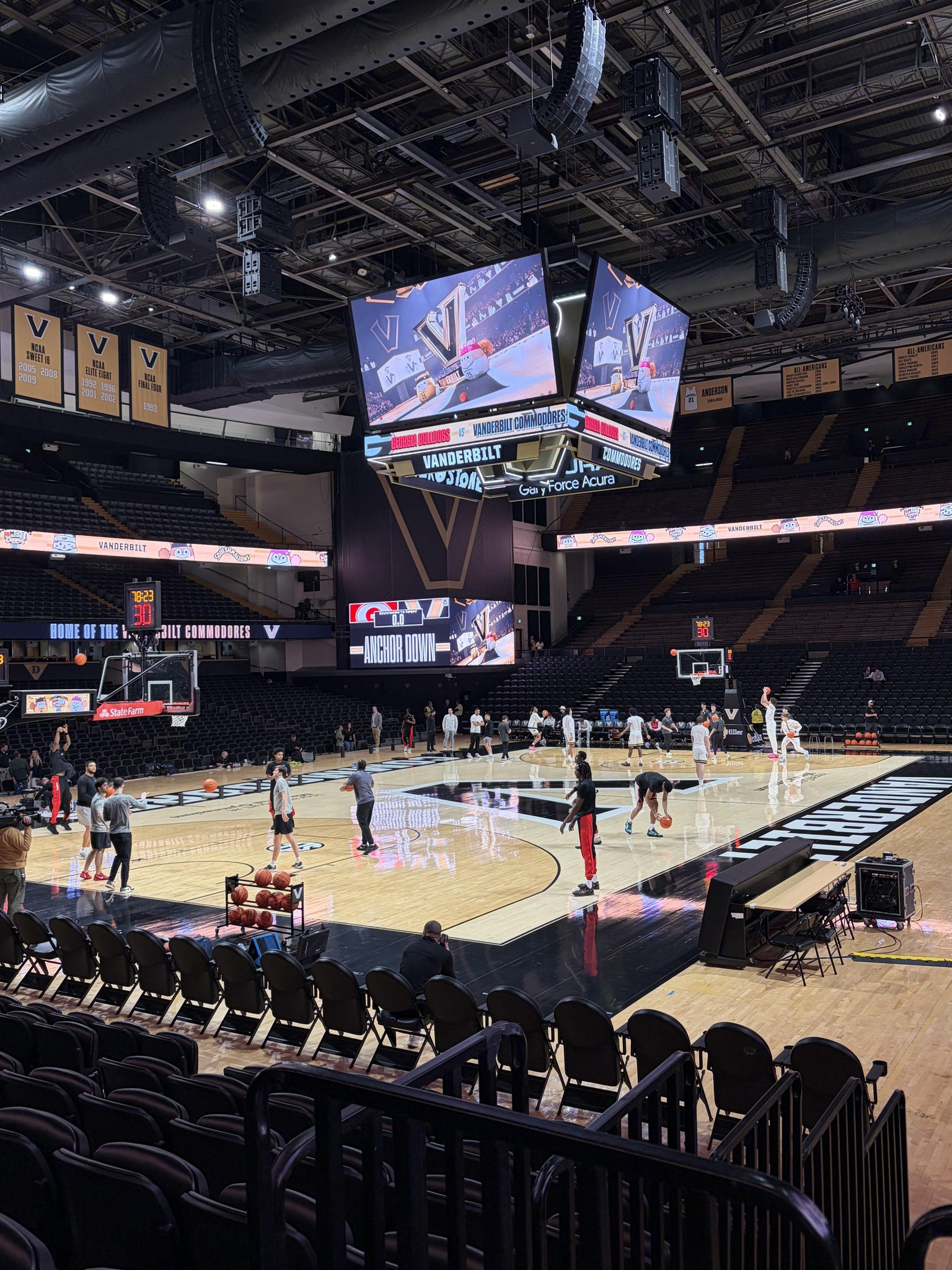 Real Fan View taken from Section L at Memorial Gym by Rebecca H