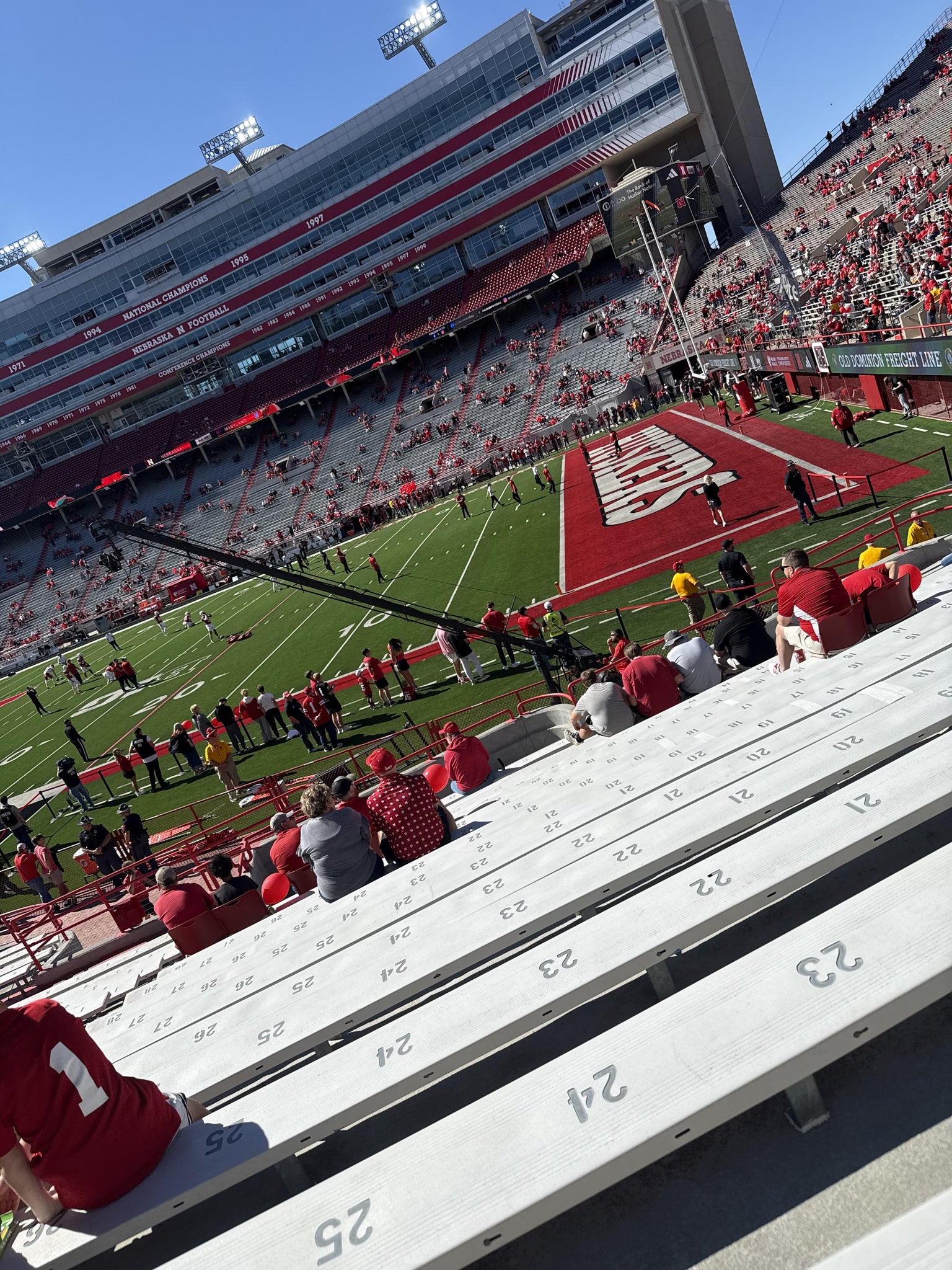 Real Fan View taken from Section 1 at Memorial Stadium Nebraska by Carter P