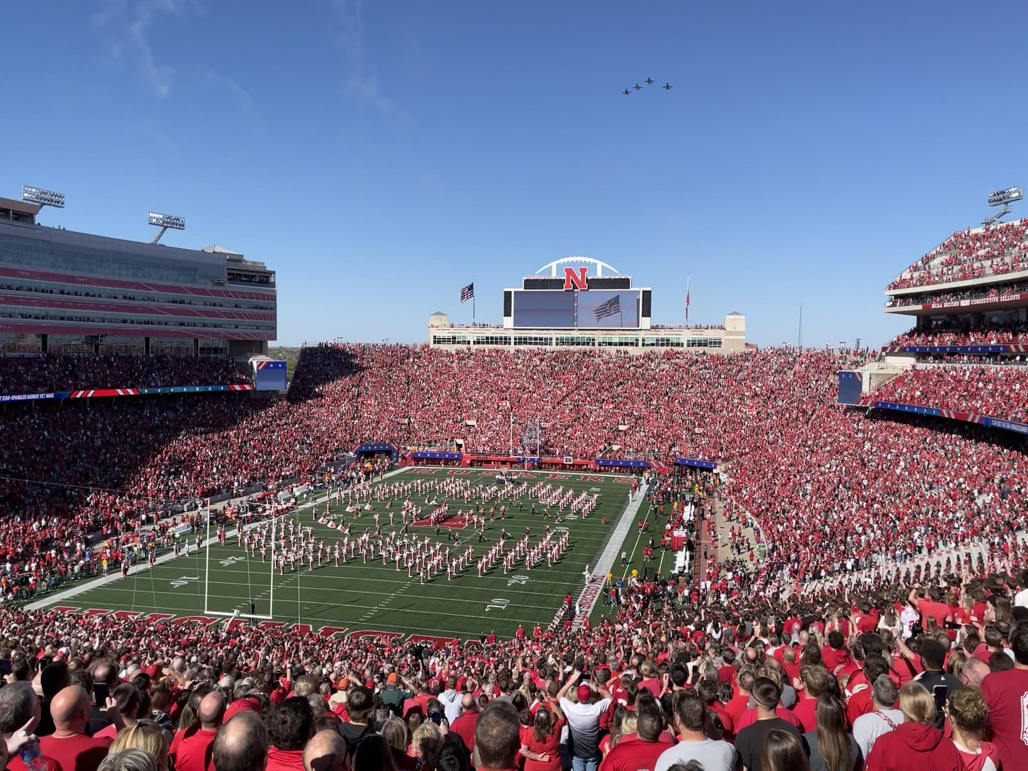 Real Fan View taken from Section 15 at Memorial Stadium Nebraska by Andrew N