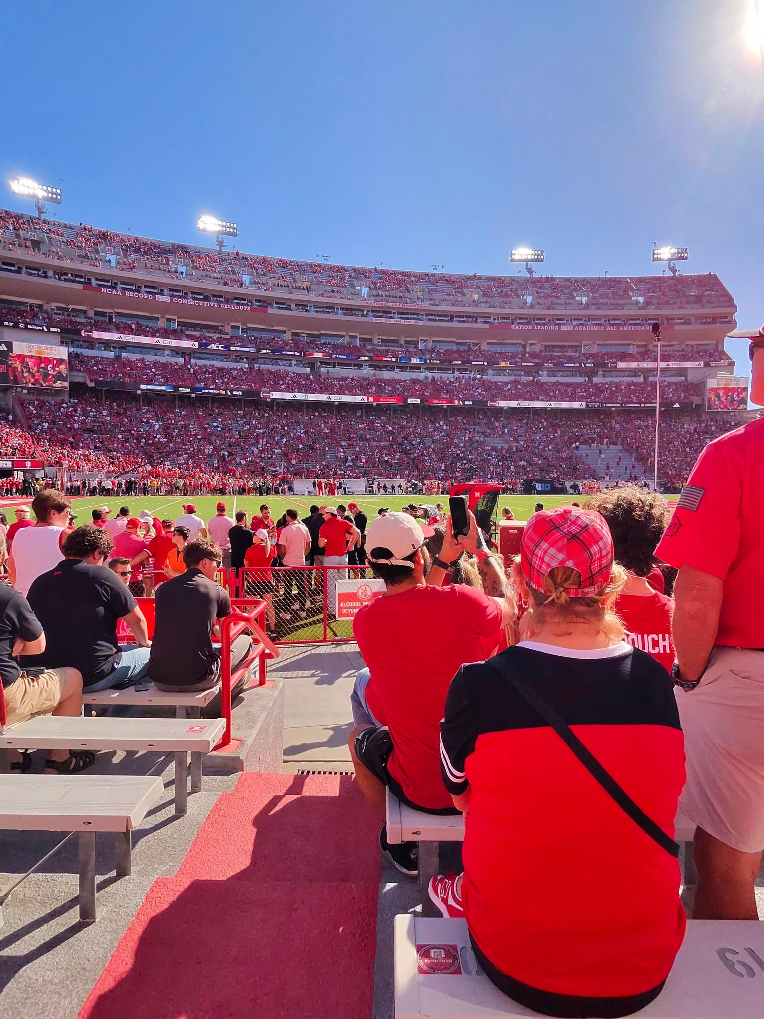 Real Fan View taken from Section 20 at Memorial Stadium Nebraska by Doug E