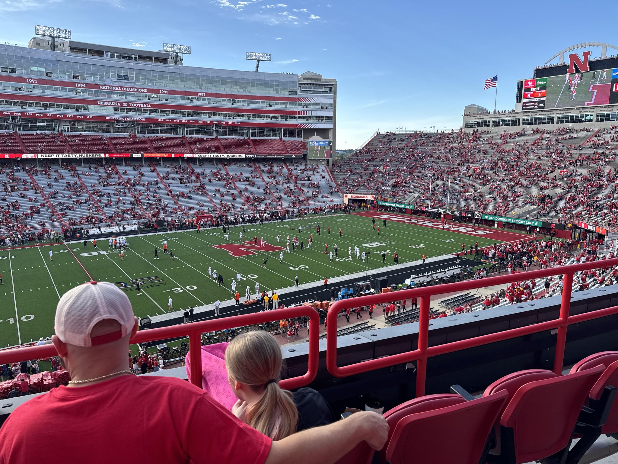 Vue réelle des fans prise de la Section 209 au site Memorial Stadium Nebraska par Nathan B