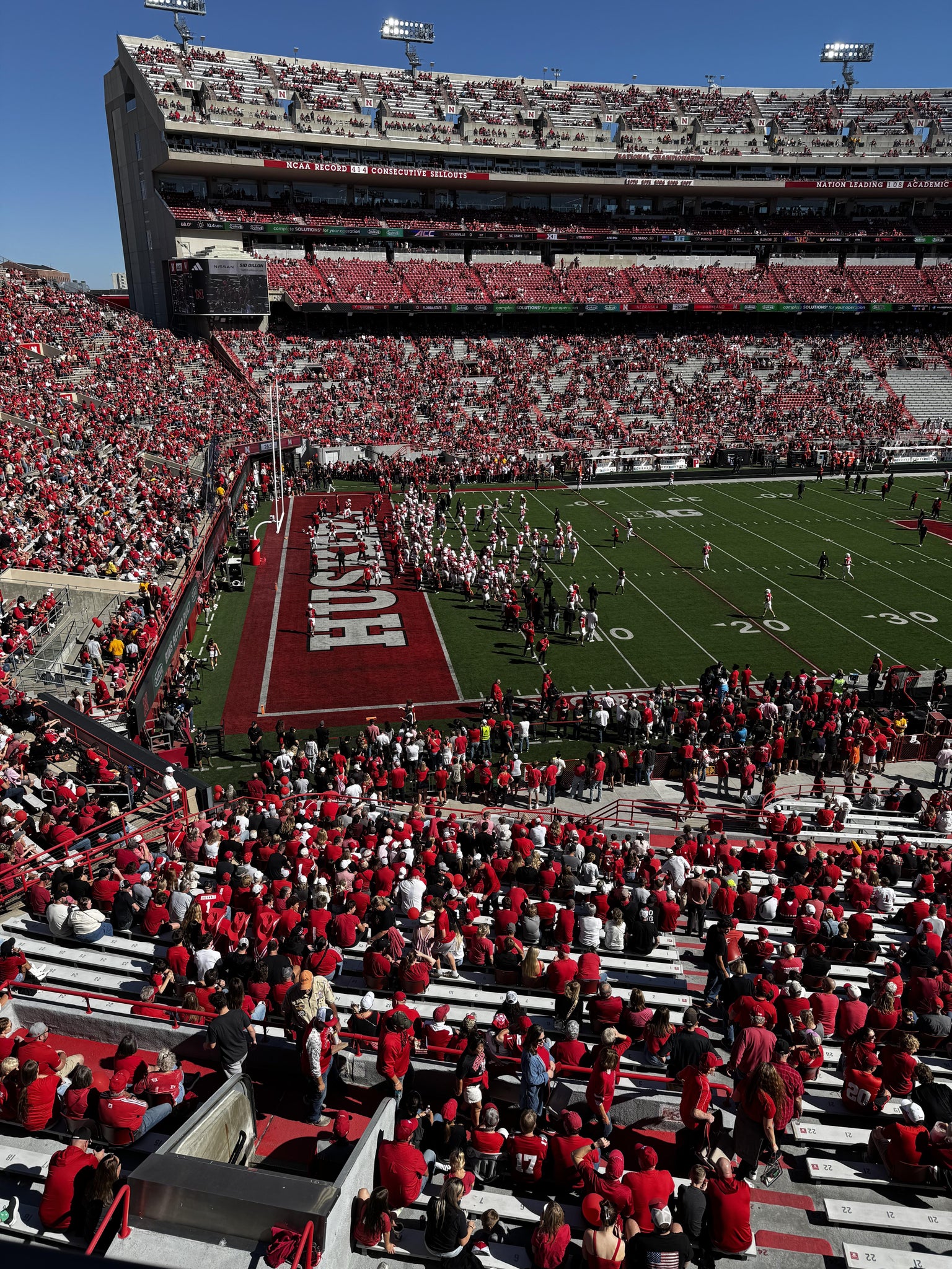 Real Fan View taken from Section 231 at Memorial Stadium Nebraska by Scott B