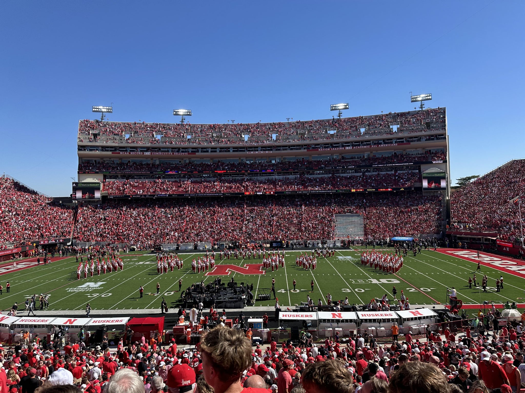 Real Fan View taken from Section 25 at Memorial Stadium Nebraska by Decker M