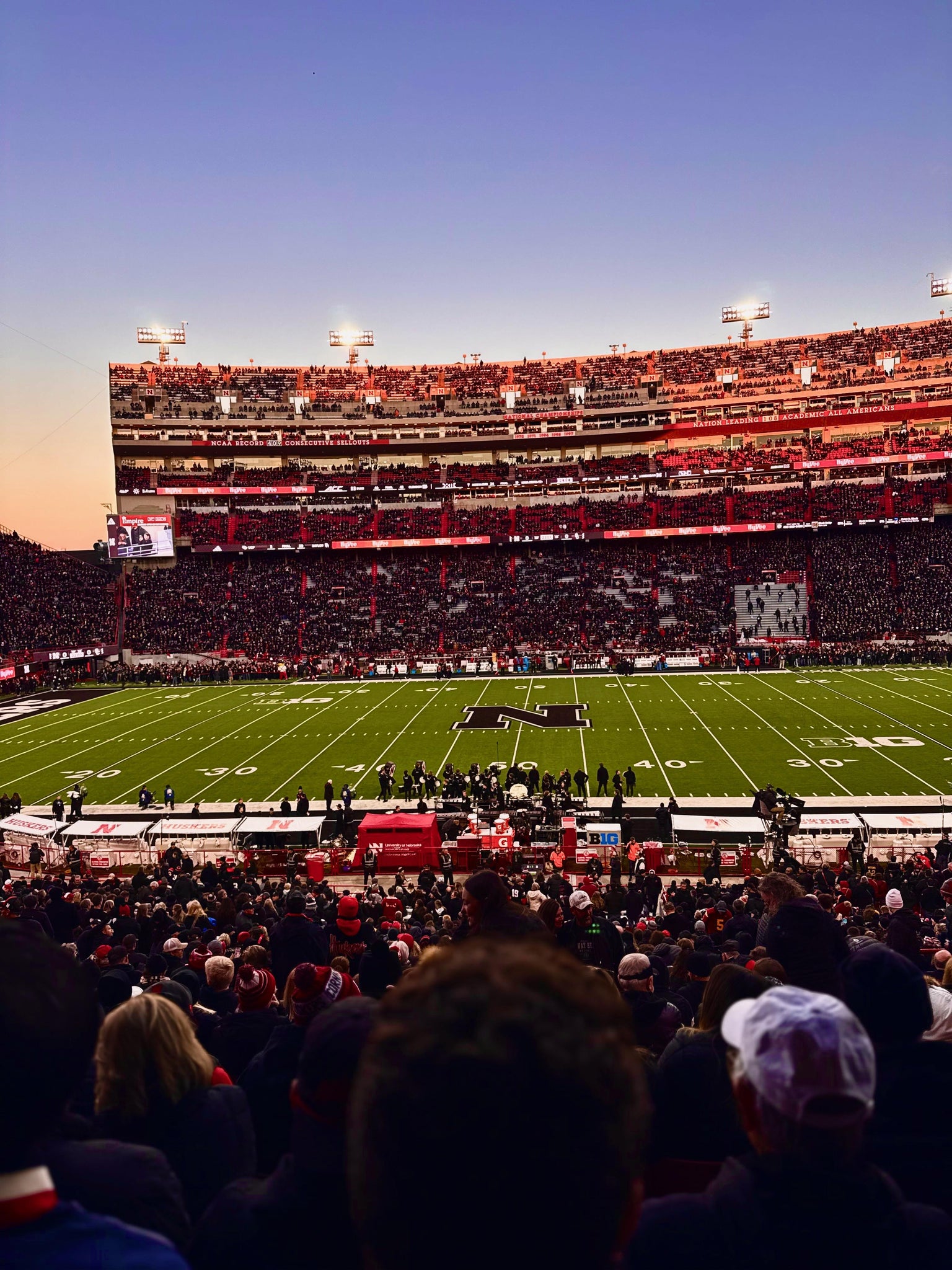 Real Fan View taken from Section 26 at Memorial Stadium Nebraska by Nancy F