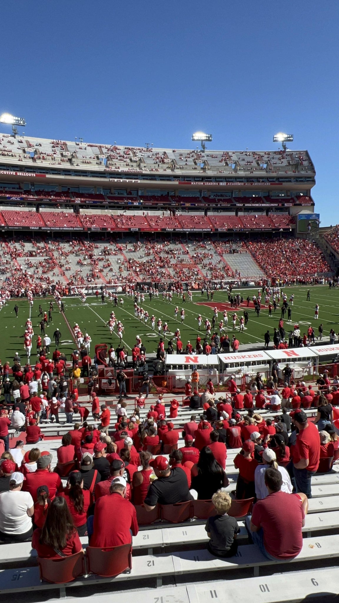 Real Fan View taken from Section 29 at Memorial Stadium Nebraska by Anonymous User