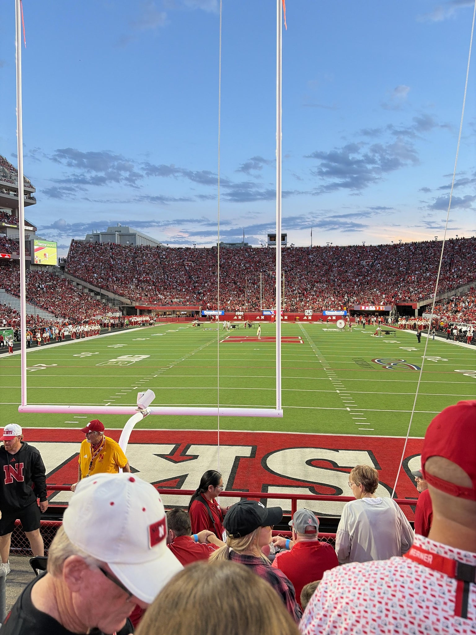 Vue réelle des fans prise de la Section 35 au site Memorial Stadium Nebraska par Jeremy D