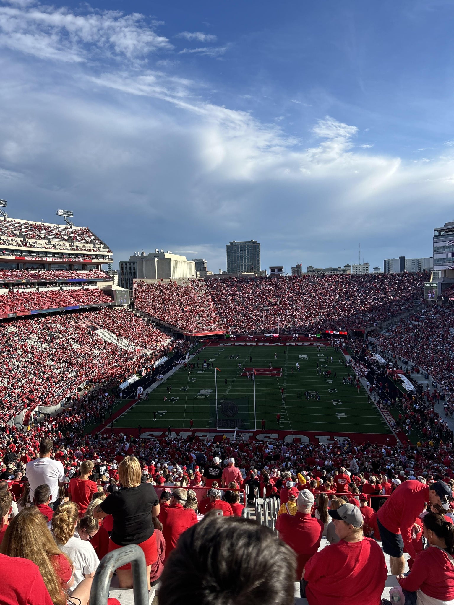 Real Fan View taken from Section 36 A at Memorial Stadium Nebraska by Vince V