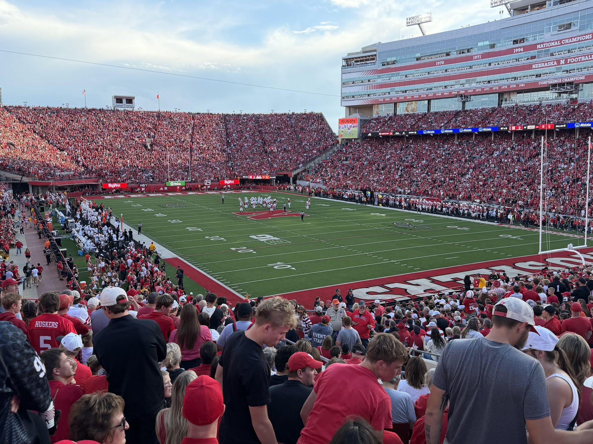 Real Fan View taken from Section 39 at Memorial Stadium Nebraska by Zach Z