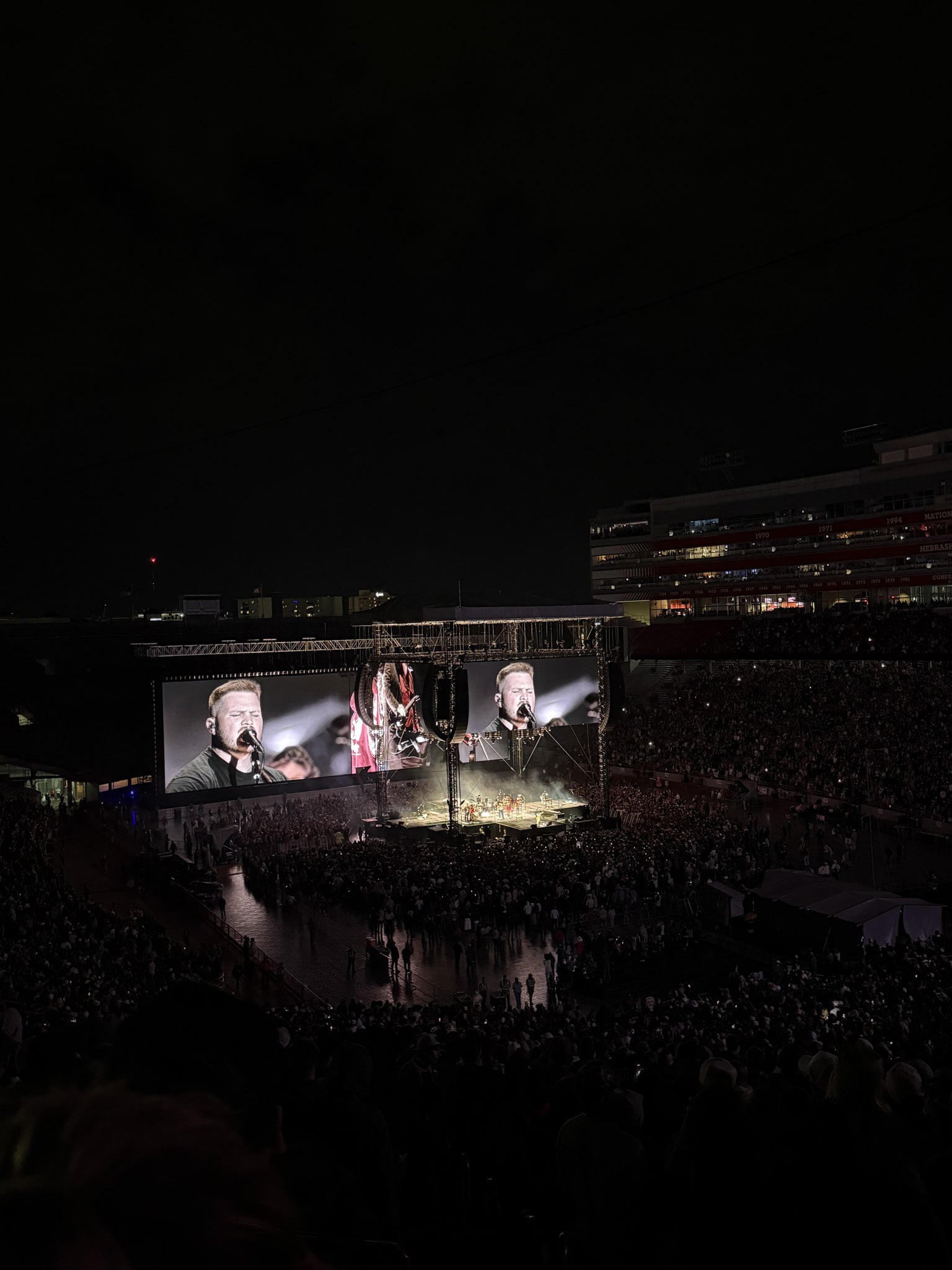 Real Fan View taken from Section 40 at Memorial Stadium Nebraska by Ryleigh L