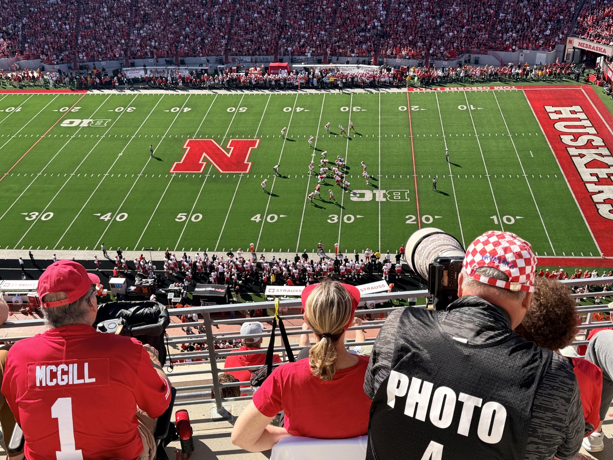 Real Fan View taken from Section 605 at Memorial Stadium Nebraska by Angela G