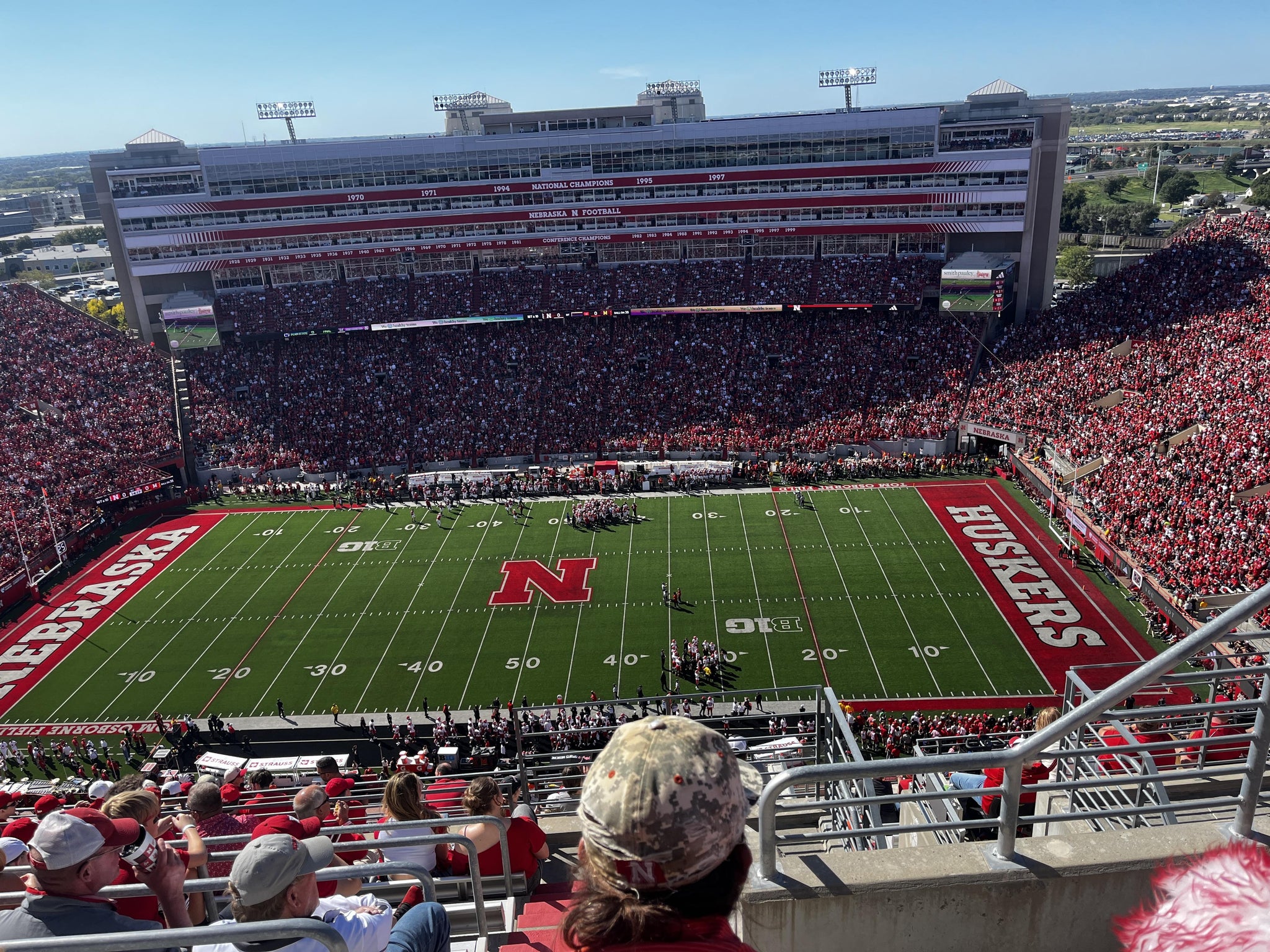 Real Fan View taken from Section 606 at Memorial Stadium Nebraska by Lori M