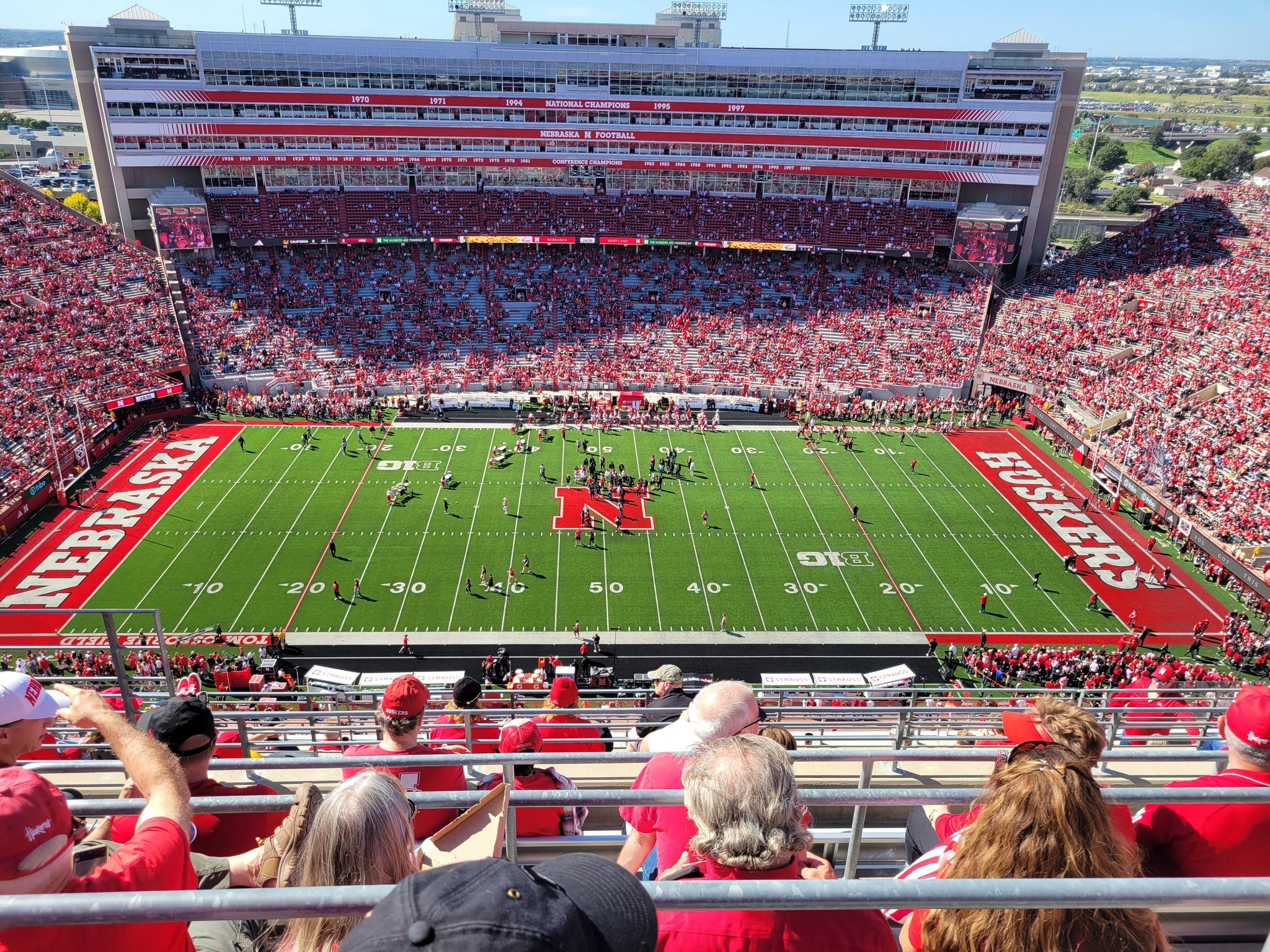 Real Fan View taken from Section 607 at Memorial Stadium Nebraska by Jennifer V