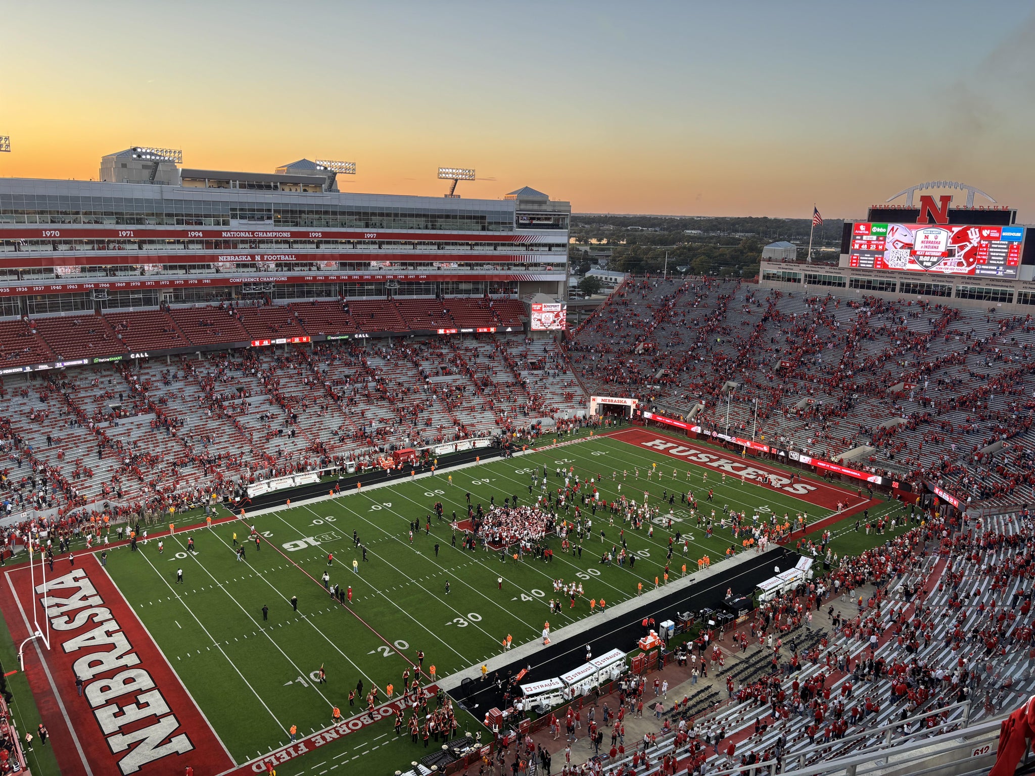 Real Fan View taken from Section 612 at Memorial Stadium Nebraska by William S