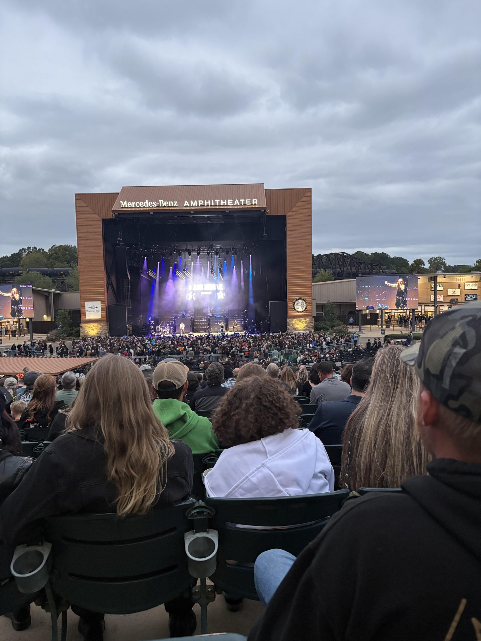 Real Fan View taken from Tier 203 at Mercedes-Benz Amphitheater by Anonymous User