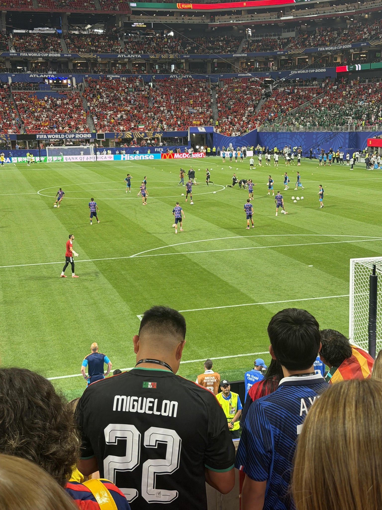Real Fan View taken from Section 102 at Mercedes-Benz Stadium by Pavan P