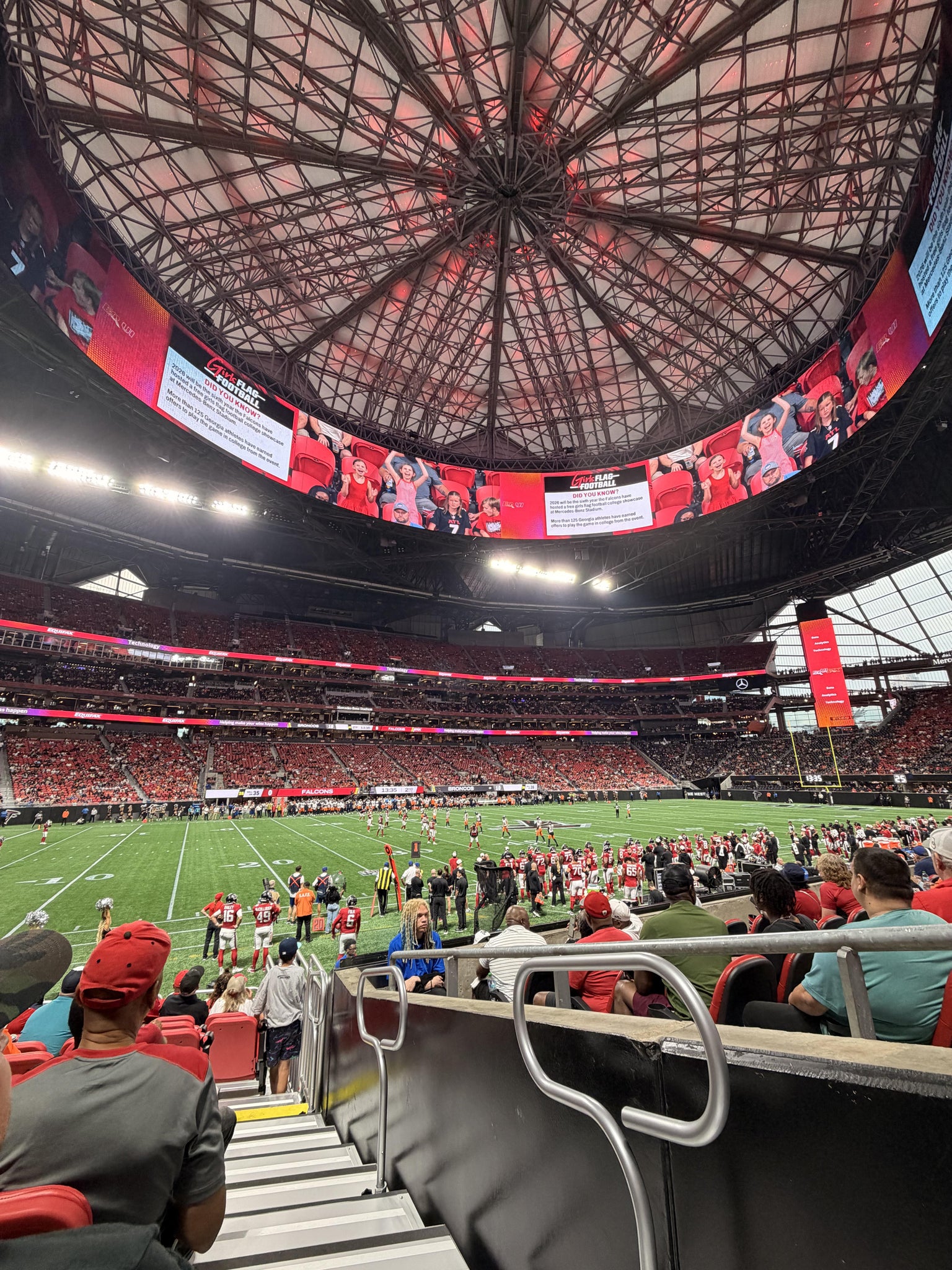 Real Fan View taken from Section 113 at Mercedes-Benz Stadium by Erik P