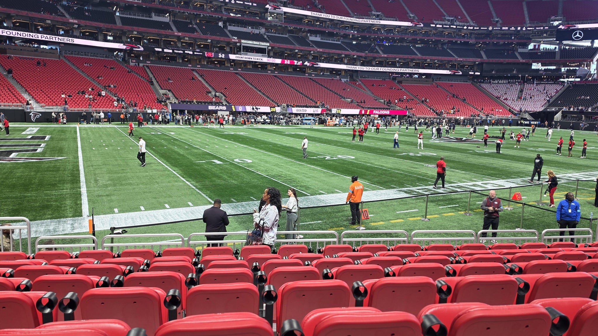 Real Fan View taken from Section 114 at Mercedes-Benz Stadium by Taquila J