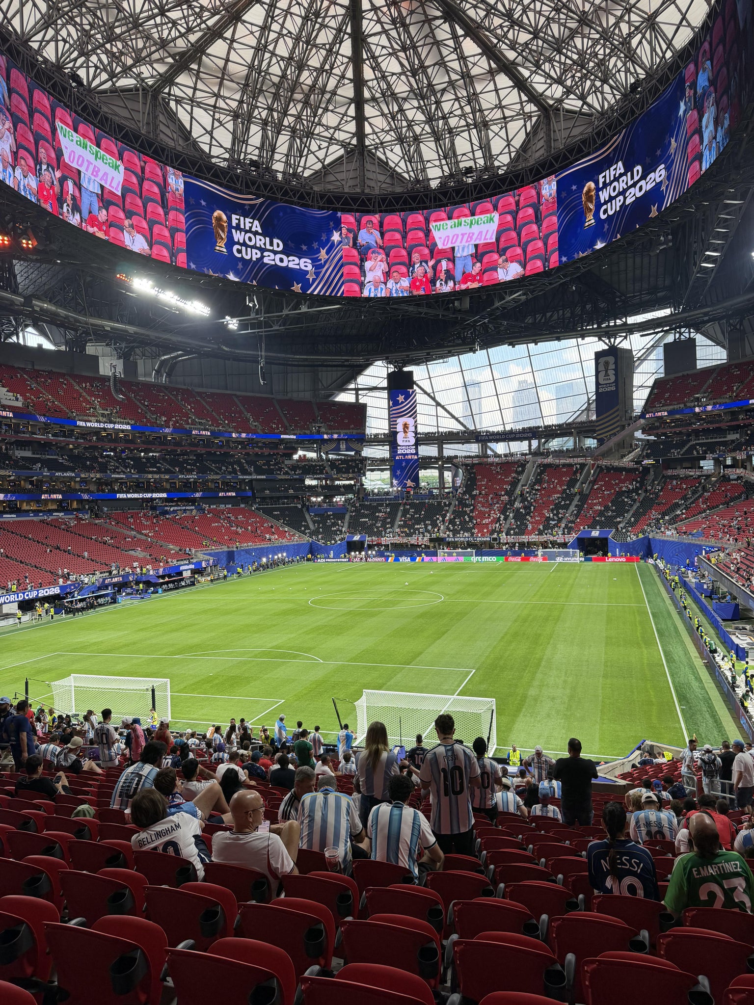 Real Fan View taken from Section 117 at Mercedes-Benz Stadium by Brittnee A