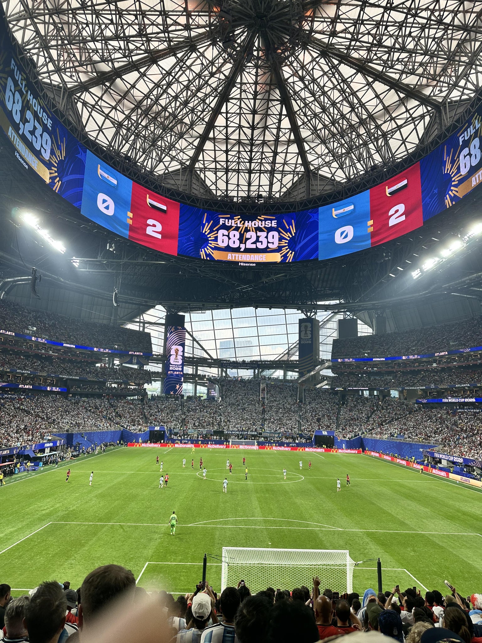 Real Fan View taken from Section 119 at Mercedes-Benz Stadium by Zonya B