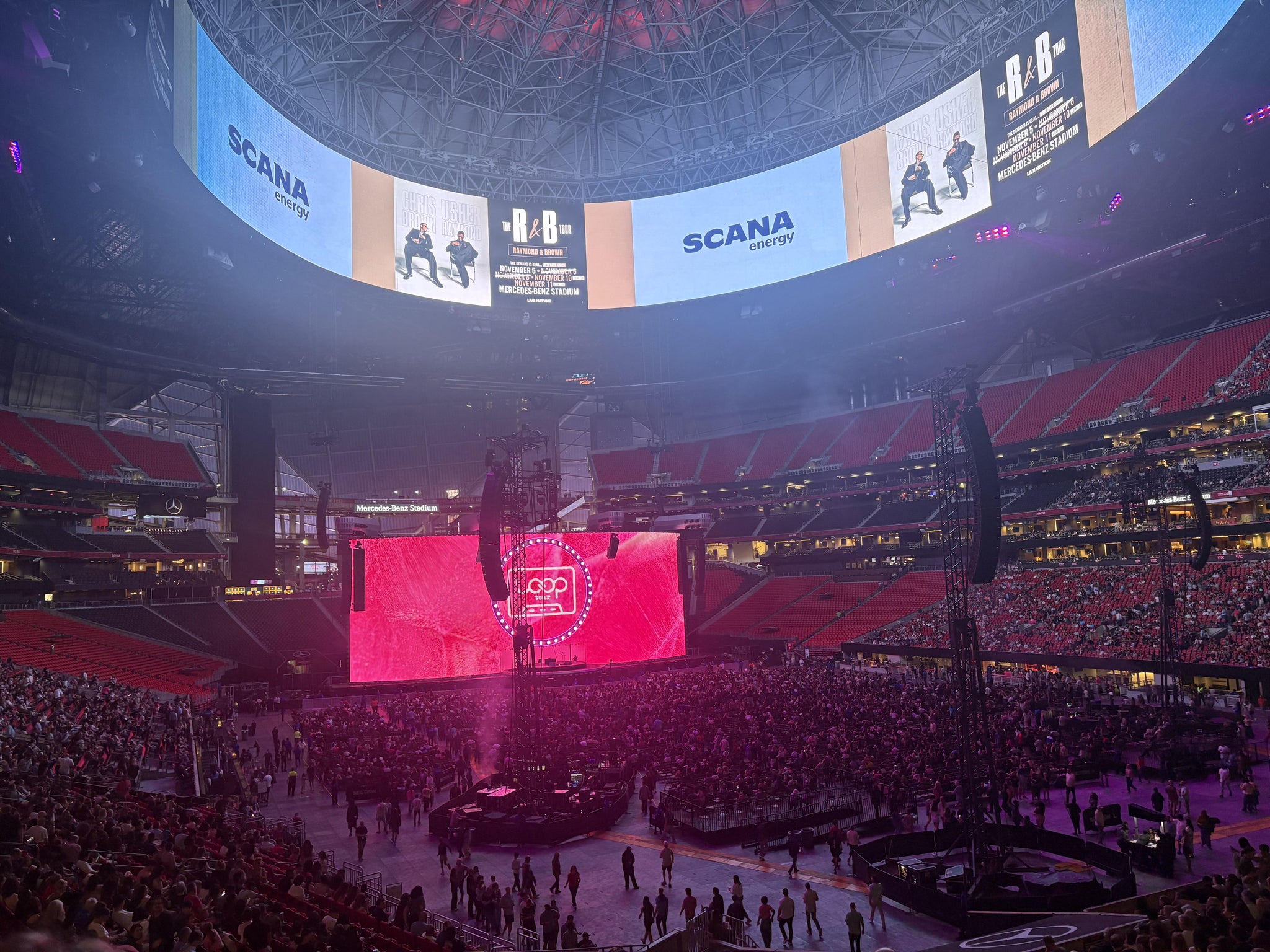 Real Fan View taken from Section 122 at Mercedes-Benz Stadium by Jennifer W