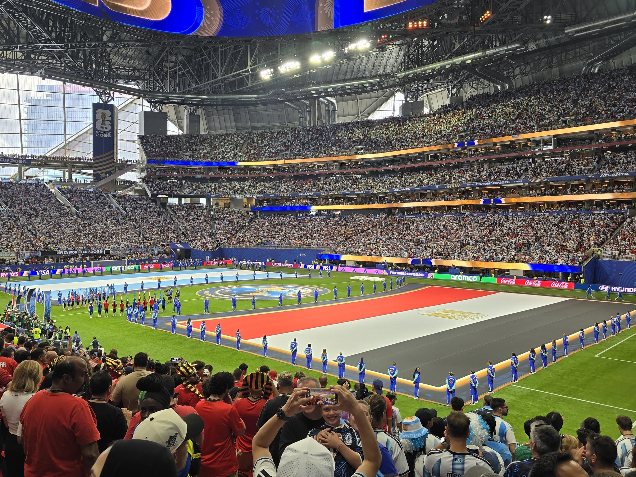 Real Fan View taken from Section 123 at Mercedes-Benz Stadium by Agnieszka R