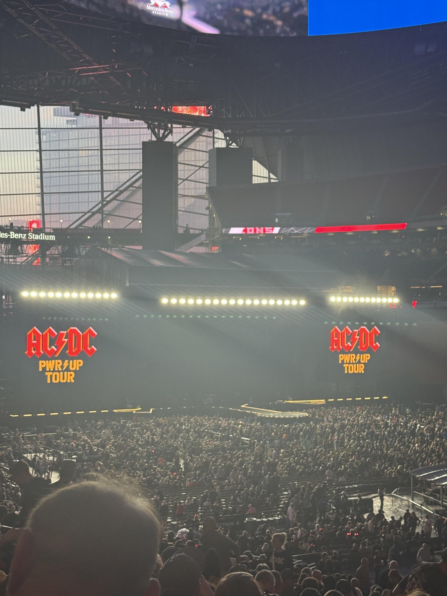 Real Fan View taken from Section 123 at Mercedes-Benz Stadium by Kristen C
