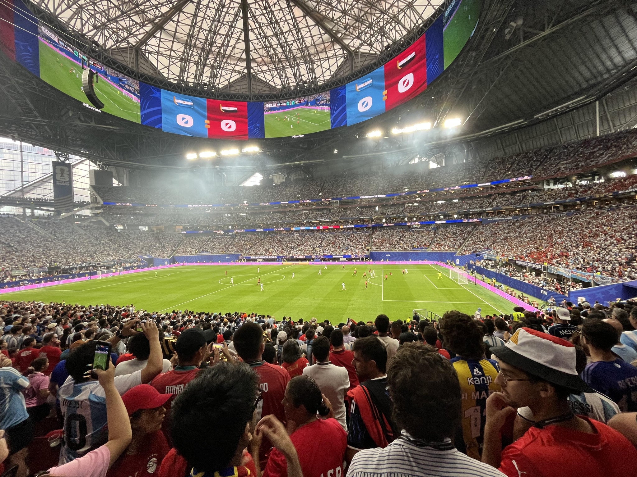 Real Fan View taken from Section 125 at Mercedes-Benz Stadium by Rohan B