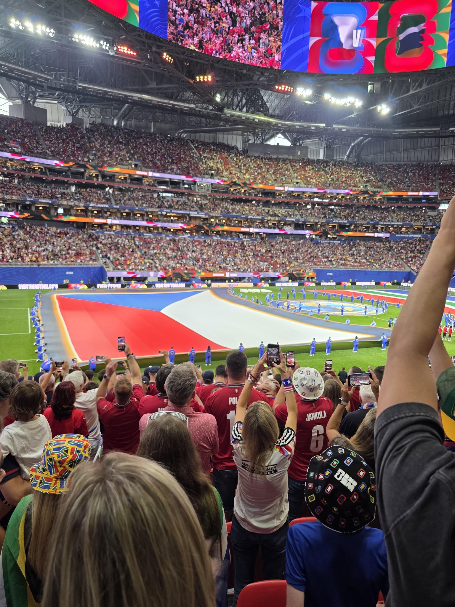 Real Fan View taken from Section 132 at Mercedes-Benz Stadium by Litha M