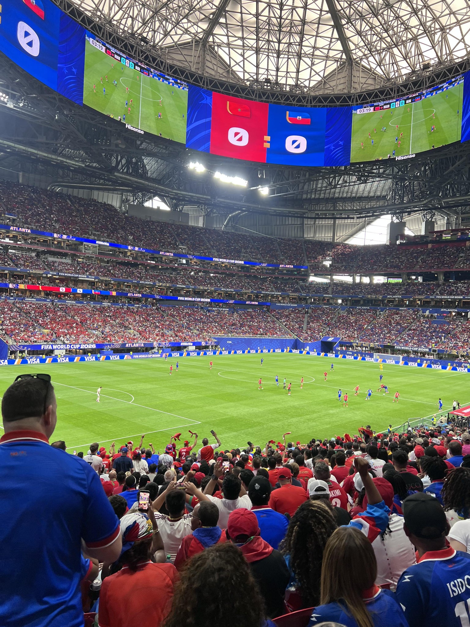 Vue réelle des fans prise de la Section 133 au site Mercedes-Benz Stadium par Anonymous User