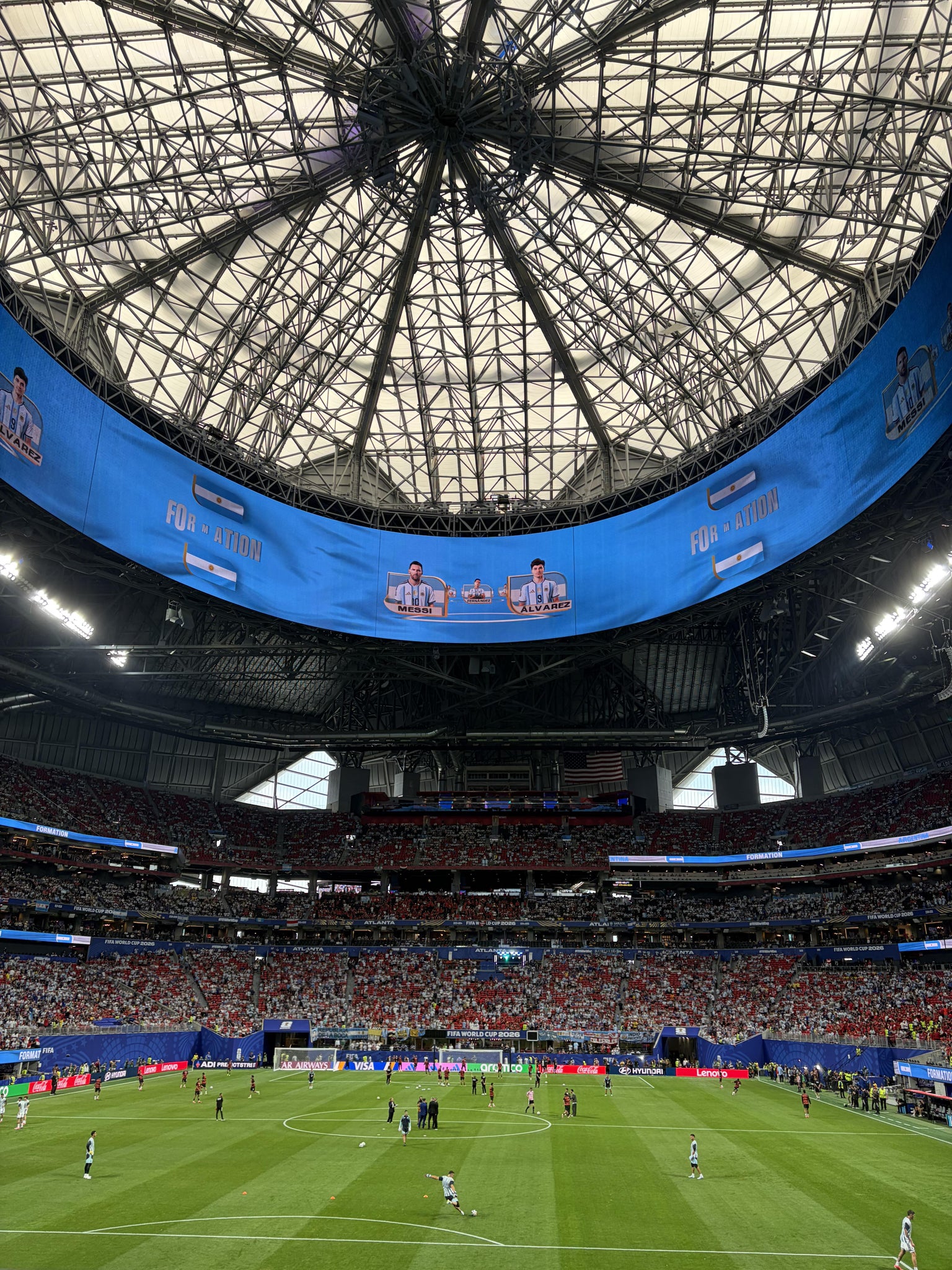 Real Fan View taken from Section 136 at Mercedes-Benz Stadium by Vannsidy L