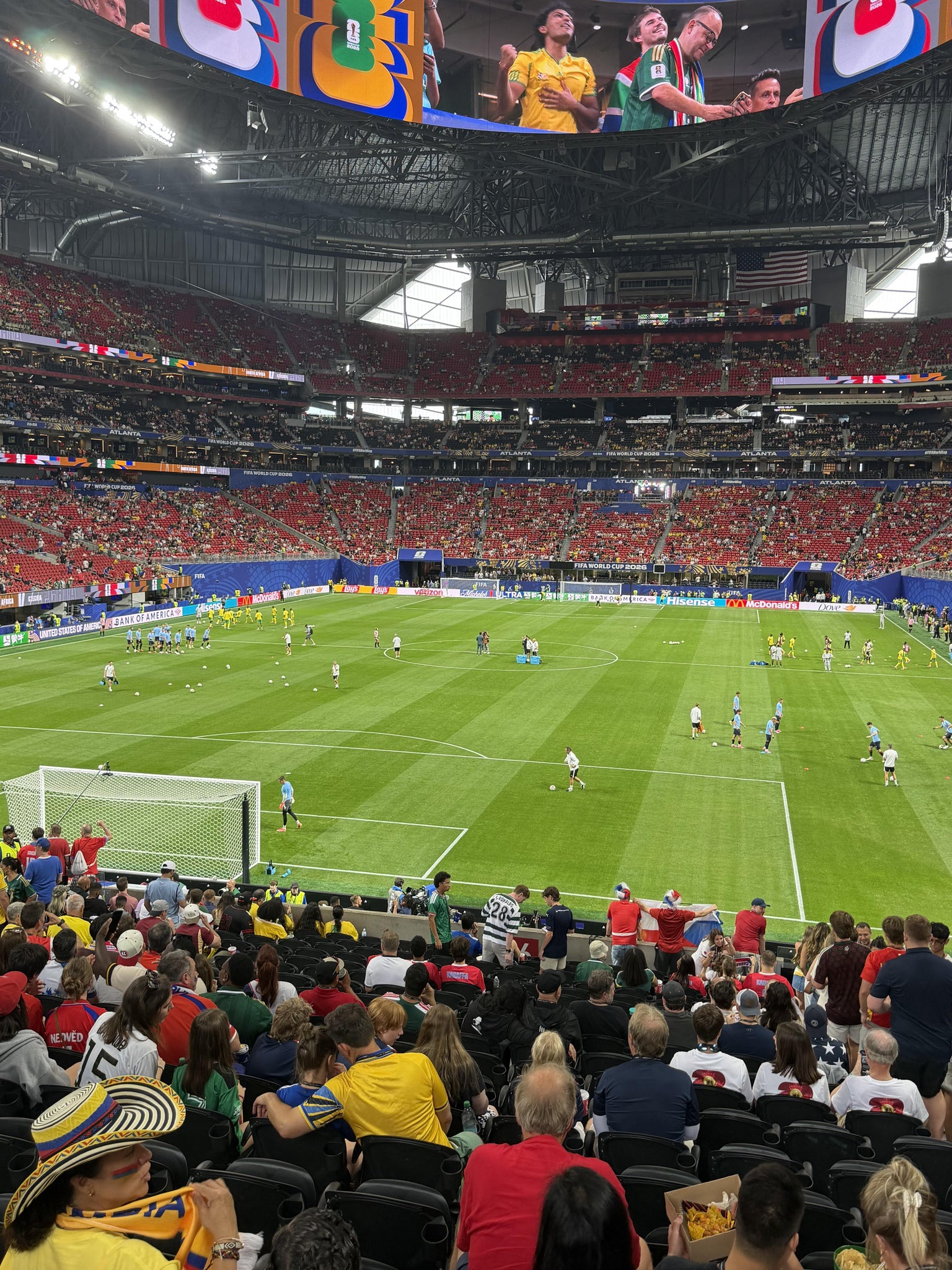 Real Fan View taken from Section 136 at Mercedes-Benz Stadium by Marty M