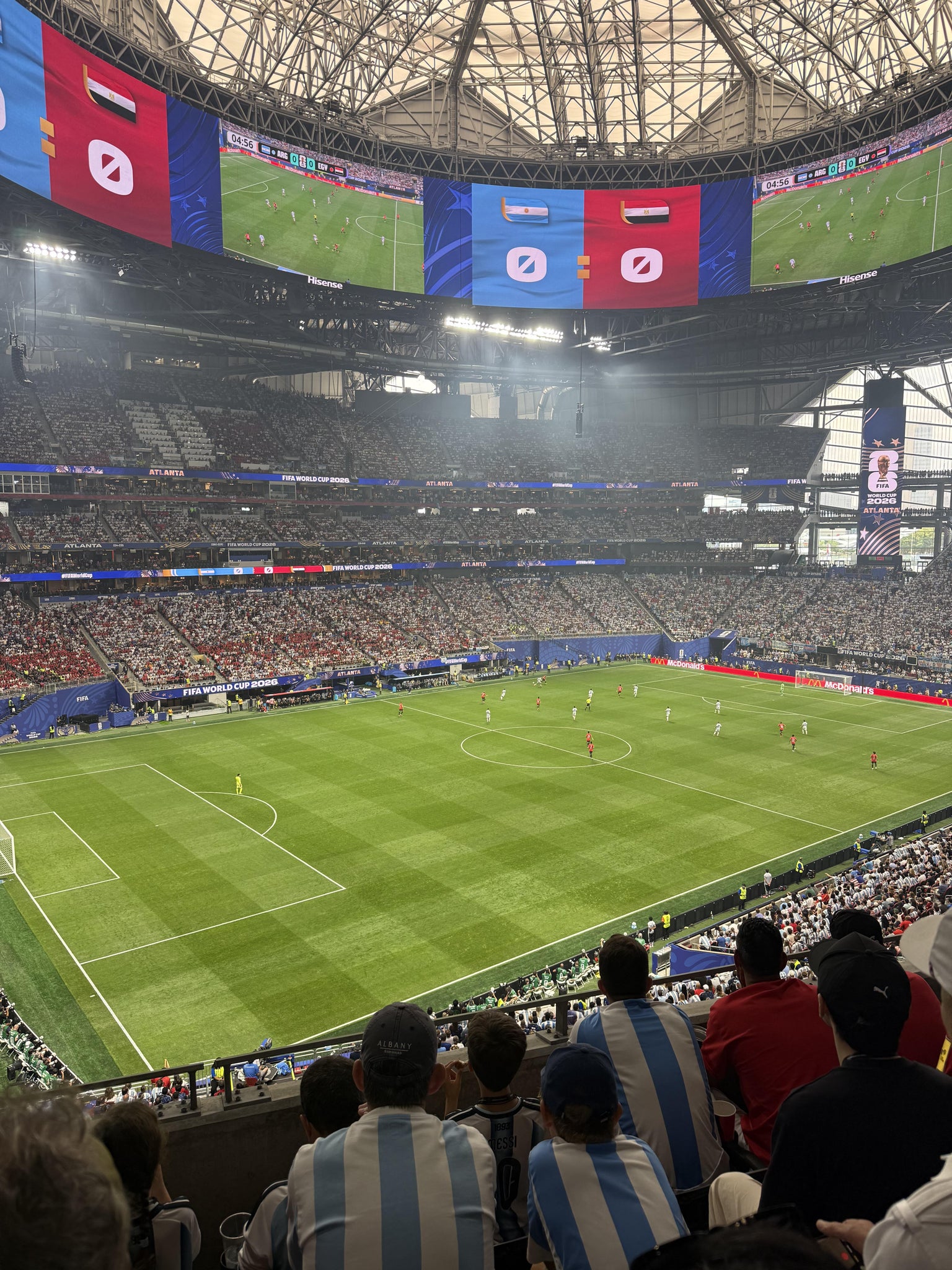 Real Fan View taken from Section 217 at Mercedes-Benz Stadium by Jennifer H