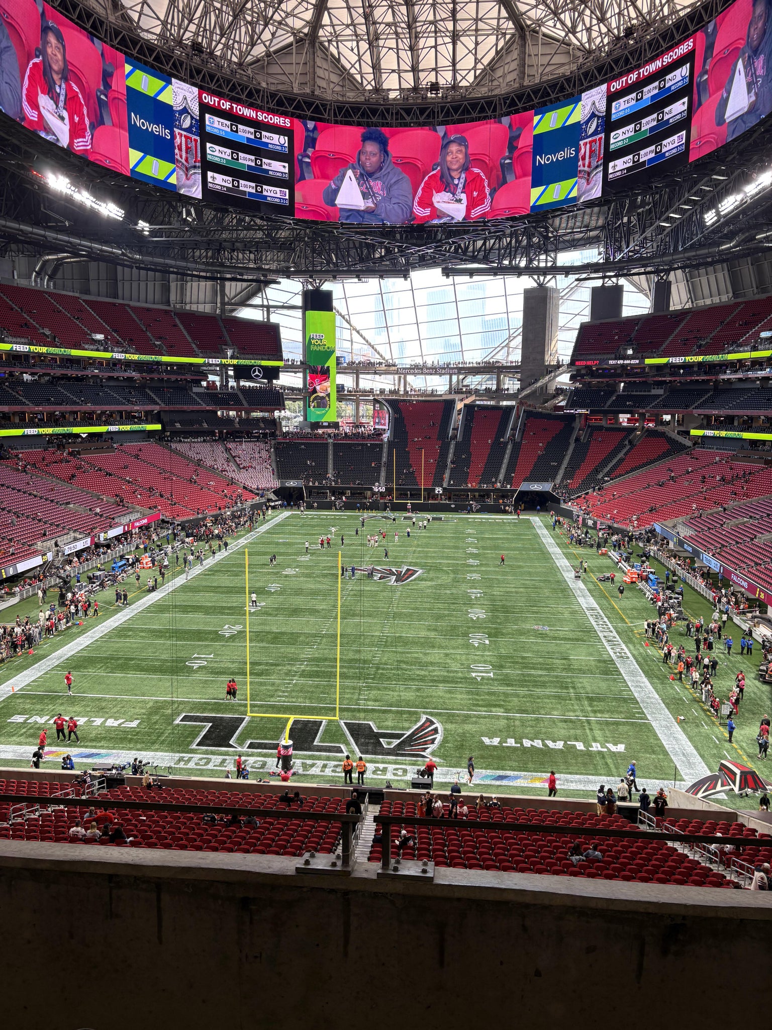 Real Fan View taken from Section 223 at Mercedes-Benz Stadium by Mark V