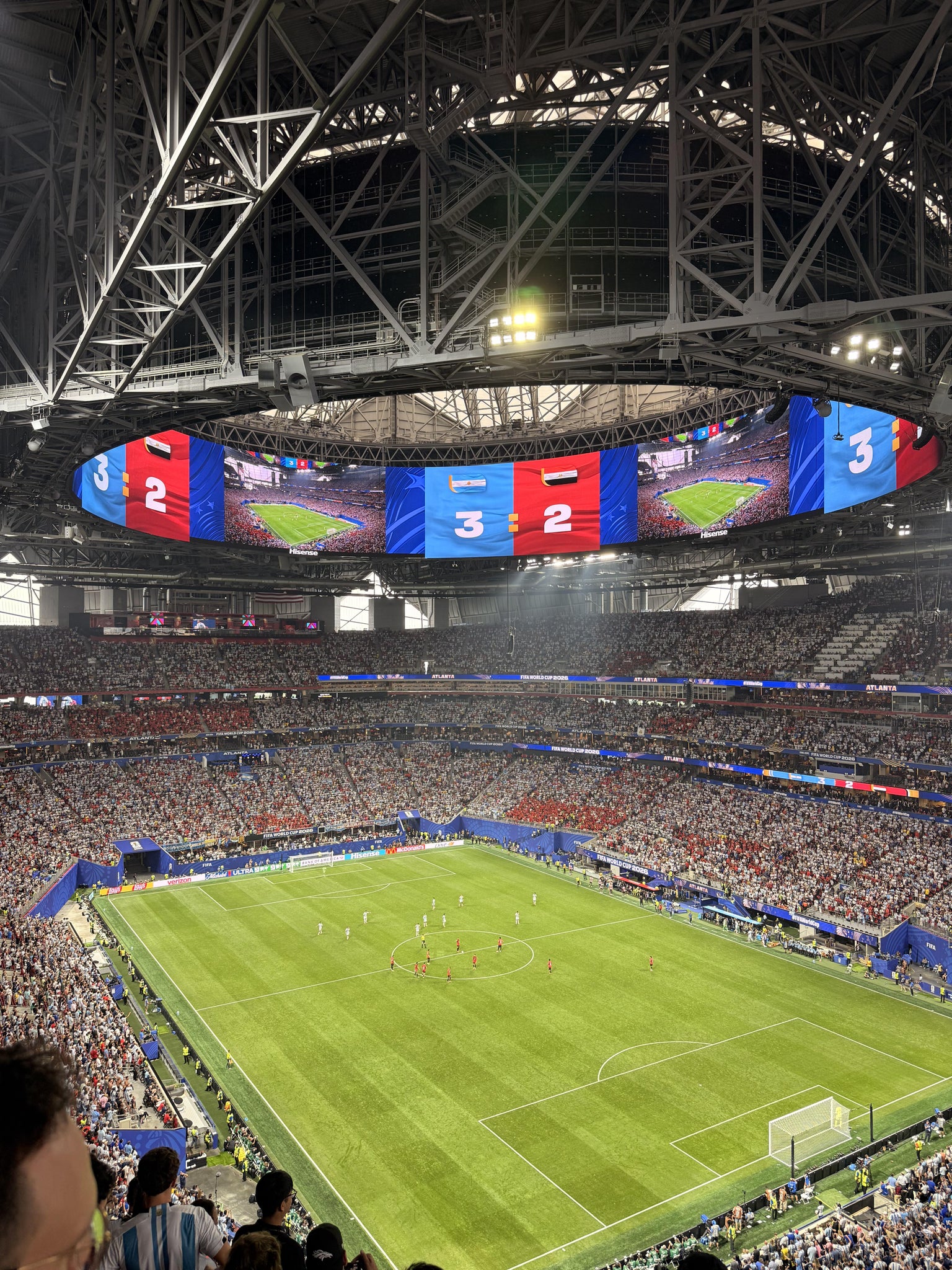 Real Fan View taken from Section 303 at Mercedes-Benz Stadium by Elizabeth M