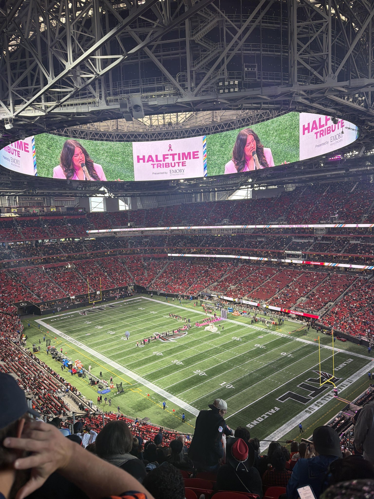 Real Fan View taken from Section 304 at Mercedes-Benz Stadium by Ella kate W