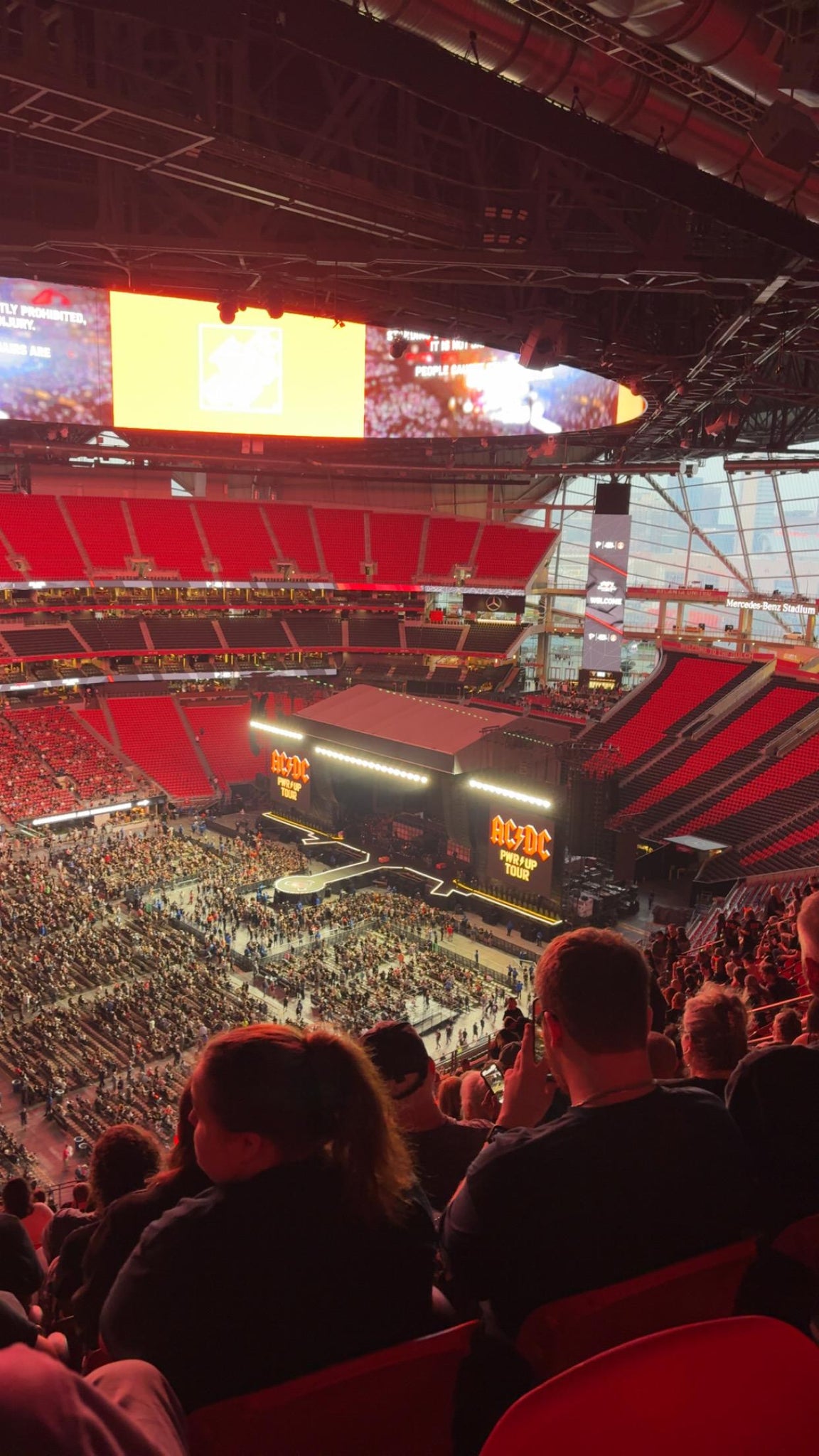 Real Fan View taken from Section 314 at Mercedes-Benz Stadium by Colby P