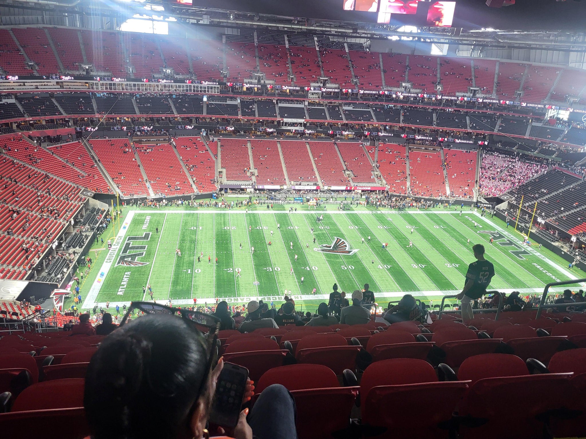 Real Fan View taken from Section 314 at Mercedes-Benz Stadium by Robin A