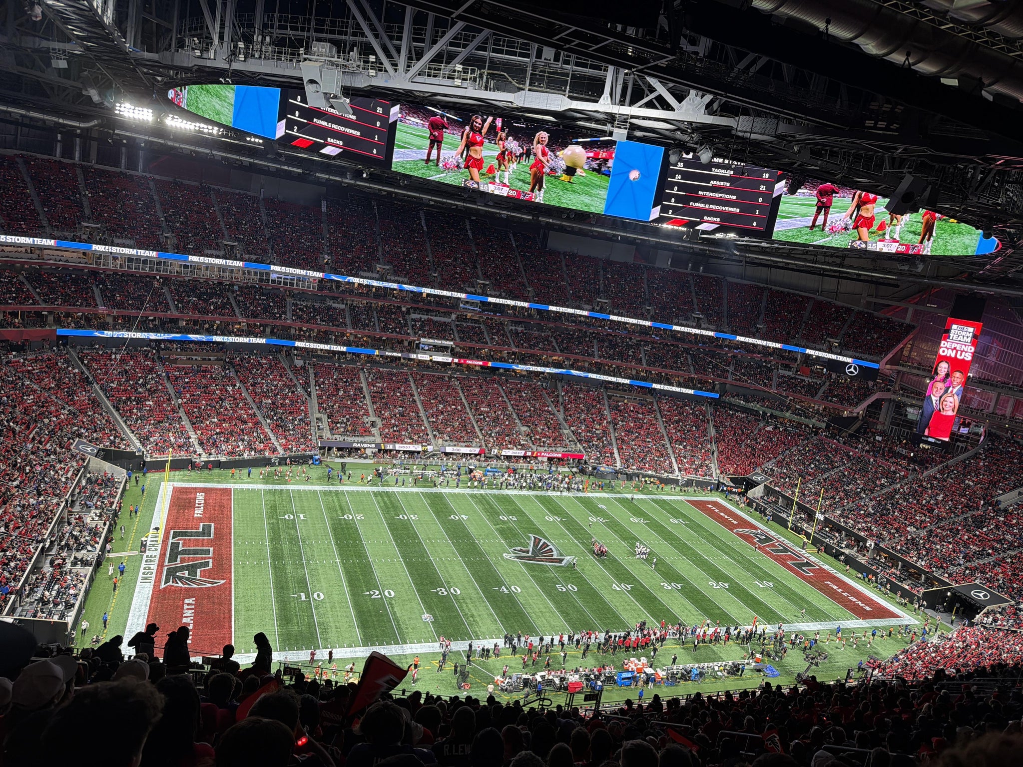 Real Fan View taken from Section 315 at Mercedes-Benz Stadium by Lasherrie J
